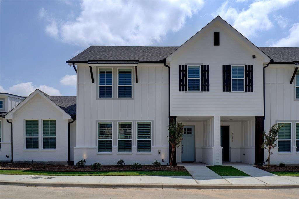 Exceptional 2-Story Townhome in Scenic Eagle Mountain Lake Community! This beautifully upgraded rental offers modern farmhouse charm with high-end finishes throughout. Located in a vibrant new community and zoned for the brand-new EMSISD high school, it’s the perfect blend of style, space, and convenience. Step inside to an open-concept layout featuring wood-look ceramic tile flooring, elegant granite countertops, and designer lighting. The gourmet kitchen is a showstopper—boasting stainless steel appliances, a large island, breakfast bar, and chic floating shelves. Upstairs, relax in the spacious primary suite with room for a sitting area or desk. The en suite bathroom features dual sinks, a large walk-in shower, and ample storage. Secondary bedrooms are generously sized with great closet space. Additional highlights include a 2-car garage, ample interior storage, and access to highly rated schools. Please note: photos are representative of the floor plan and finishes but not of the exact unit. Don't miss your chance to live in one of the area’s most desirable new communities! Photos are representative of a similar unit.