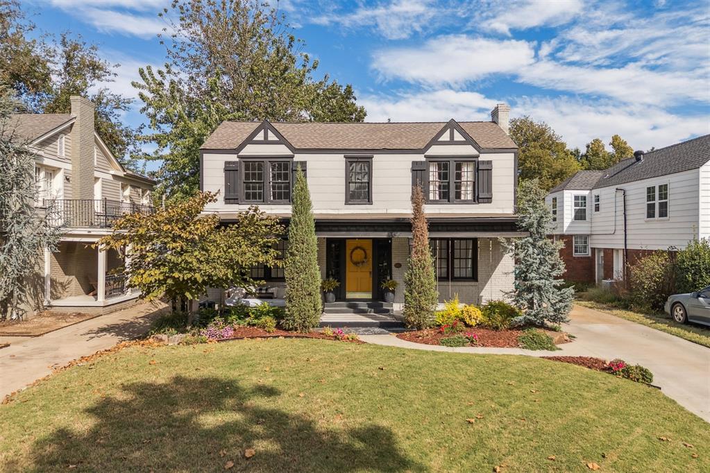 Be home in time for the holidays along the historic treelined boulevard located in Linwood Addition. Urban Core living with easy highway access and 10 minutes to downtown, 3429 Nw 19th St. boast over 2200 sq. ft. of updated (2020) bungalow charm with an additional 320 sq. ft. located behind the house. The front covered patio welcomes you into the four bedroom, two and half bath home with the living area spilling into the kitchen. The house is lined with windows allowing tons of natural light and original hardwood floors. The primary bedroom is located on the first floor and features a mock fireplace along with a luxury bathroom complete with two vanities, a walk in closet, and access to the laundry room. Upstairs is three more rooms along with a bathroom with a tub and shower. The main house offers so much in storage, modern updates and curb appeal while still holding on to the charm of a historic home. Located out the back door in the fenced yard is the finished garage apartment. It is completed with a bathroom with a walk in shower and a kitchenette. Make this space your home office, mother in law suite, or income producing rental property.

Offering up to 1% in lender credits through First Security Bank towards closing cost