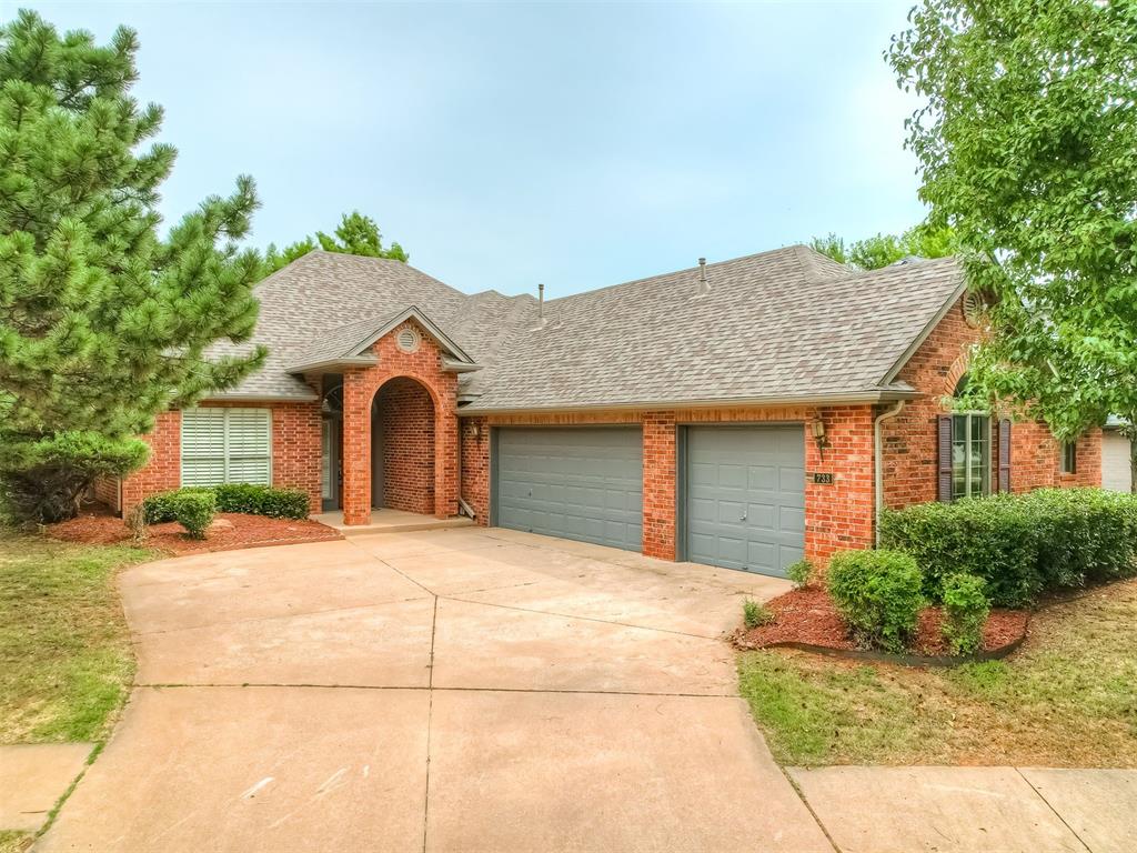 Welcome to 733 Longmeadow Lane, nestled on a cul-de-sac, in the highly desirable Coffee Creek Estates within the sought-after Edmond School District. This beautiful 3-bedroom, 2-bath home offers a perfect blend of comfort, style, and neighborhood amenities. Step inside to a spacious living room with a cozy gas fireplace, built-in shelves, and an abundance of windows that fill the home with natural light. A secondary living area makes an ideal den or home office, while the separate dining room sets the stage for everyday meals or special gatherings. The kitchen is a delight with stainless steel appliances, ample cabinetry, and generous counter space. Elegant plantation shutters add timeless charm throughout. The large primary suite features a vaulted ceiling, spa-like bath with dual sinks, jetted tub, separate walk-in shower, and a huge walk-in closet. Outside, a covered patio overlooks the spacious backyard shaded by mature trees—perfect for relaxing on a crisp fall evening. The 3-car garage offers plenty of storage for vehicles, hobbies, and more. Coffee Creek Estates is known for its winding tree-lined streets, walking trails, ponds for fishing, two pools with clubhouses, playgrounds, basketball courts, and more—providing a lifestyle as wonderful as the home itself. Plus, you’re just minutes from Mitch Park and the YMCA. Come see why this home and neighborhood are a perfect match!