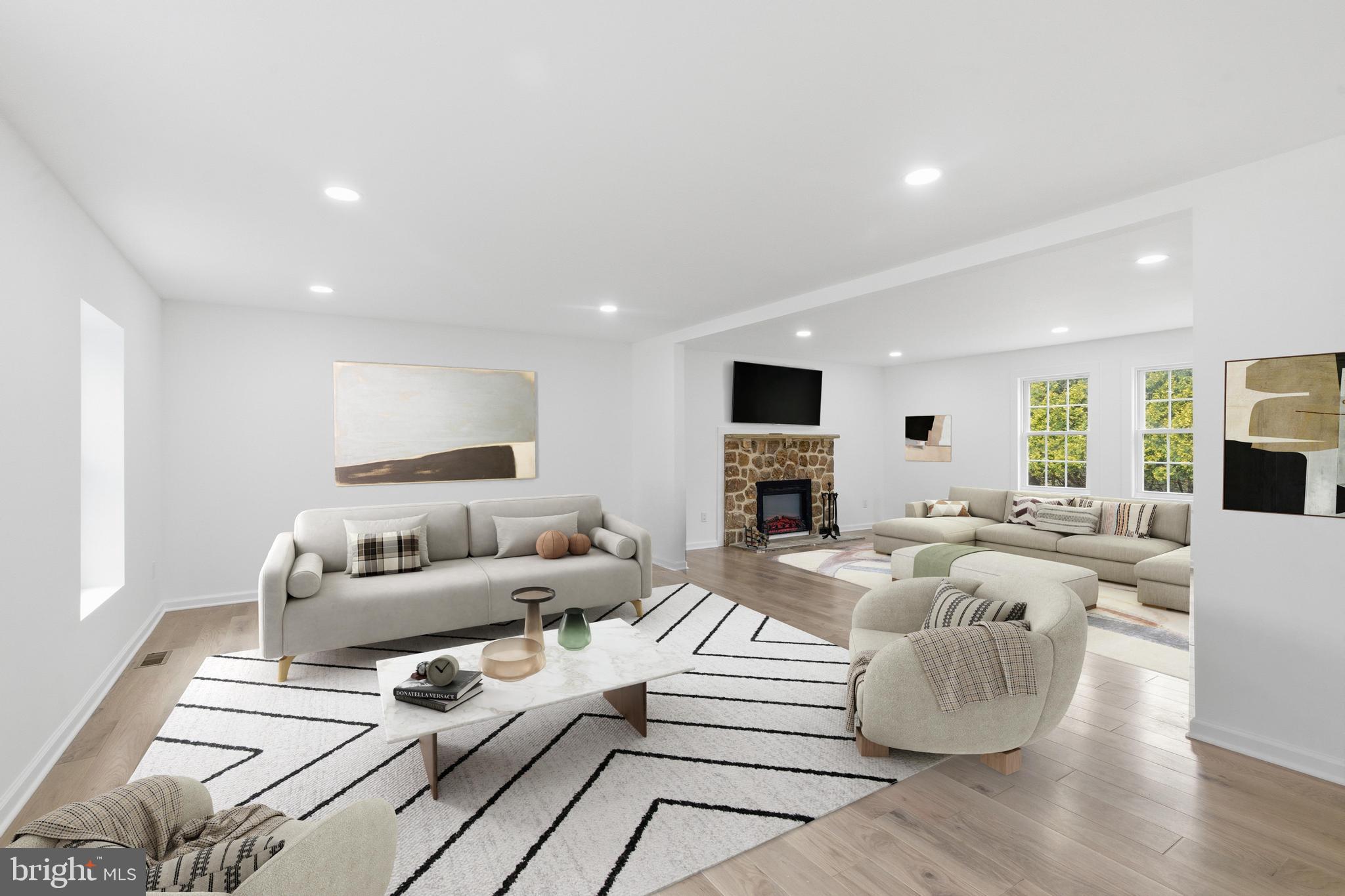 Rare Find - Effectively New Home in Prestigious Tredyffrin-Easttown School District on 1 Acre in Devon.Every system has been replaced—new roof, new HVAC, new siding and windows, new plumbing, and new electrical—offering true peace of mind for years to come. The home features three full bathrooms (two upstairs and one downstairs), a two-car attached garage, and a private driveway accessed via quiet Clovelly Lane for added ease and privacy.The main level showcases a chef-inspired kitchen with brand-new Bosch appliances, refined finishes, and contemporary lighting that opens effortlessly to the adjoining living and dining areas. Thoughtful remodeling preserved the home’s character, including the original fieldstone hearth and mantle fireplaces in both the kitchen and living room.Upstairs, four large, inviting bedrooms include a serene primary suite with a walk-in closet and a beautifully appointed private bath. A full-size washer and dryer on this level add everyday convenience.Homes of this caliber are rare in Devon: few properties offer a true down-to-the-studs renovation on a large lot. While many nearby homes require updates— or are turnkey but dated—this one provides a complete “new-home” experience without the wait, in a coveted Main Line setting.Discover the level of detail, the exceptional land—featuring two mature saucer magnolia trees that create a showstopping spring display—and the unparalleled neighborhood that make 201 Church Road truly stand apart.