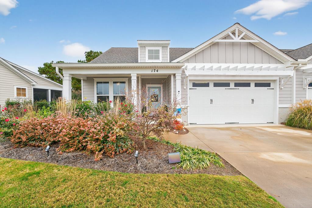 Stunning 4BR/3BA Palmer Lakes Villa in Bay Creek! Built in 2021 by Beacon Homes, this beautiful home overlooks the 12th green of the Palmer Course with peaceful pond views. Enjoy an open floor plan, a spacious kitchen with stainless appliances, and a cozy propane fireplace in the living area. The first-floor primary suite features an ensuite bath and large closet. Custom Window Treatments throughout! Upstairs offers a huge bonus room with full bath and finished attic storage. Relax on your patio and take in the serene golf and water views! Bay Creek members enjoy 27 holes of golf, private beach access, new pickleball courts, pools, trails, and a Life Center with year-round activities. These Palmer Lakes Villas are in high demand—don't wait! Schedule your tour of this home today!