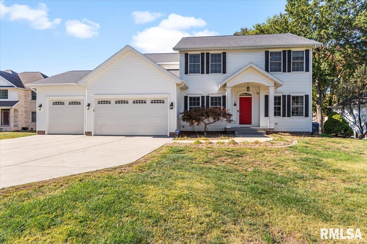 This beautiful 4bed, 3.5 bath 2 story home in North Lake Shore subdivision is just minutes from Lake Springfield in the Chatham School district. You will love the welcoming foyer with its warm hardwood floors which lead to the formal dining room framed by elegant archways & a large picture window. A nearby den or office provides versatility for work or relaxation while an open-concept main floor is great for entertaining. This picture-perfect kitchen boasts an island with bar seating, a new farmhouse sink (2024), gracious butler's pantry & spacious corner food pantry and all appliances stay. The living room showcases fantastic built ins around a beautiful fireplace focal point perfect for cozy evenings with friends or family. Major perks include an oversized 3c garage & accompanying mudroom entry w/ drop zone, the main floor 1/2 bath for guests, plus an awesome 2nd floor laundry room with utility sink. The master suite offers a spa-like bathroom w/dual vanity & tiled soaking tub. The mostly finished basement features garden view windows and provides a rec room, family room, full bathroom & unfinished storage area. Outside, a cedar deck added in 2022 overlooks a large fenced backyard. Recent updates include a new microwave in '25. an all-new HVAC system (2024), radon mitigation system new in '24 and most recently the backyard fencing in '25. Located in a gorgeous neighborhood close to parks, shopping & dining, this home offers a perfect blend of lifestyle and prime location!