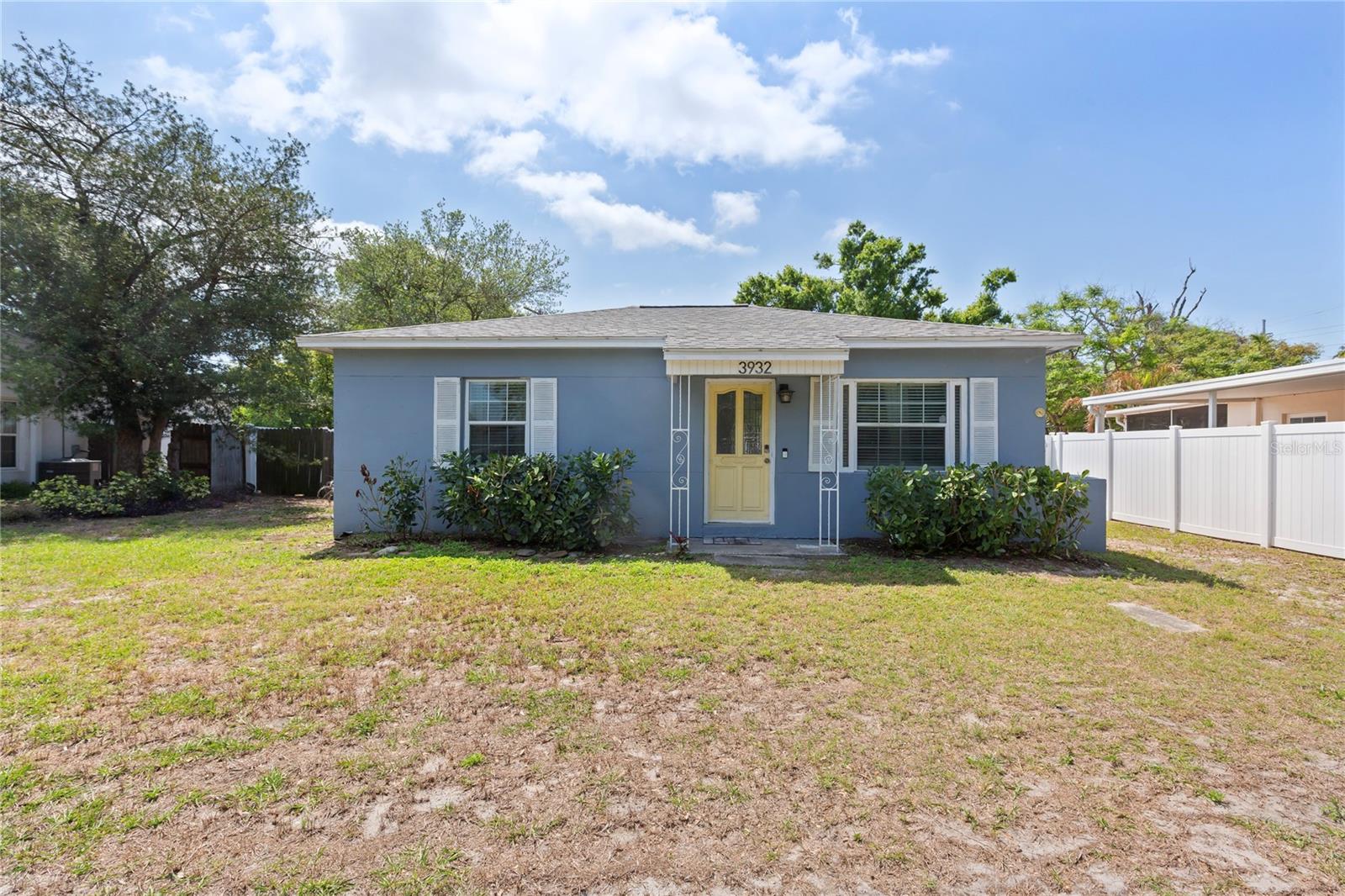 Welcome to South Tampa living in the heart of Fairlawn Estates! This meticulously maintained 2-bedroom, 1-bathroom concrete block home sits on an oversized 0.20-acre lot (8,844 sq. ft.), offering rare space and privacy in the 33611 zip code.The interior features a bright, open floorplan with durable laminate flooring throughout. The kitchen is fully equipped with stone countertops, solid surface finishes, and a suite of appliances including a dishwasher and microwave. Both bedrooms deliver comfortable living, with a spacious walk-in closet in the primary suite. Notable upgrades include a mini-split A/C system and enhanced indoor air quality features like MERV 10+ filtration.Step outside to a massive, fully fenced backyard featuring a rear porch, storage shed, and plenty of room for a pool or future expansion. Located in a prime South Tampa location with no HOA or CDD fees, this home is zoned for Anderson Elementary and Robinson High School. Whether you are looking for a primary residence or a turnkey investment property (currently leased), this home offers incredible value. Schedule your showing today!