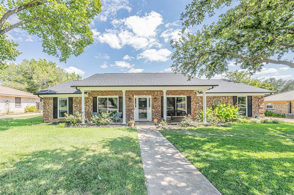 OPEN HOUSE  SUNDAY  OCT 19TH  2-4PM  -MANY MAJOR updates include - Brand new carpet - New roof in 2024 - New gutters in 2024 - Foundation repair with transferable warranty in 2024 -  Newer updates in the past couple of years include all new vinyl windows, renovated bathrooms with stylish tile, popular wood tile floors and water heater!  Charm abounds in this lovely home with traditional black shutters and fresh white exterior paint! It boasts 4 bedrooms 2 living rooms and 2 dining areas perfect for your next gathering.  The kitchen is light and bright with clean white countertops, double ovens and generous cabinet space.  The family room has a handsome brick accent wall with gas fireplace and extra large hearth.  Outside you will love the large lot with plenty of space for a fire pit and play area for kids and pets.  Don't miss out on this prime location in a great neighborhood!