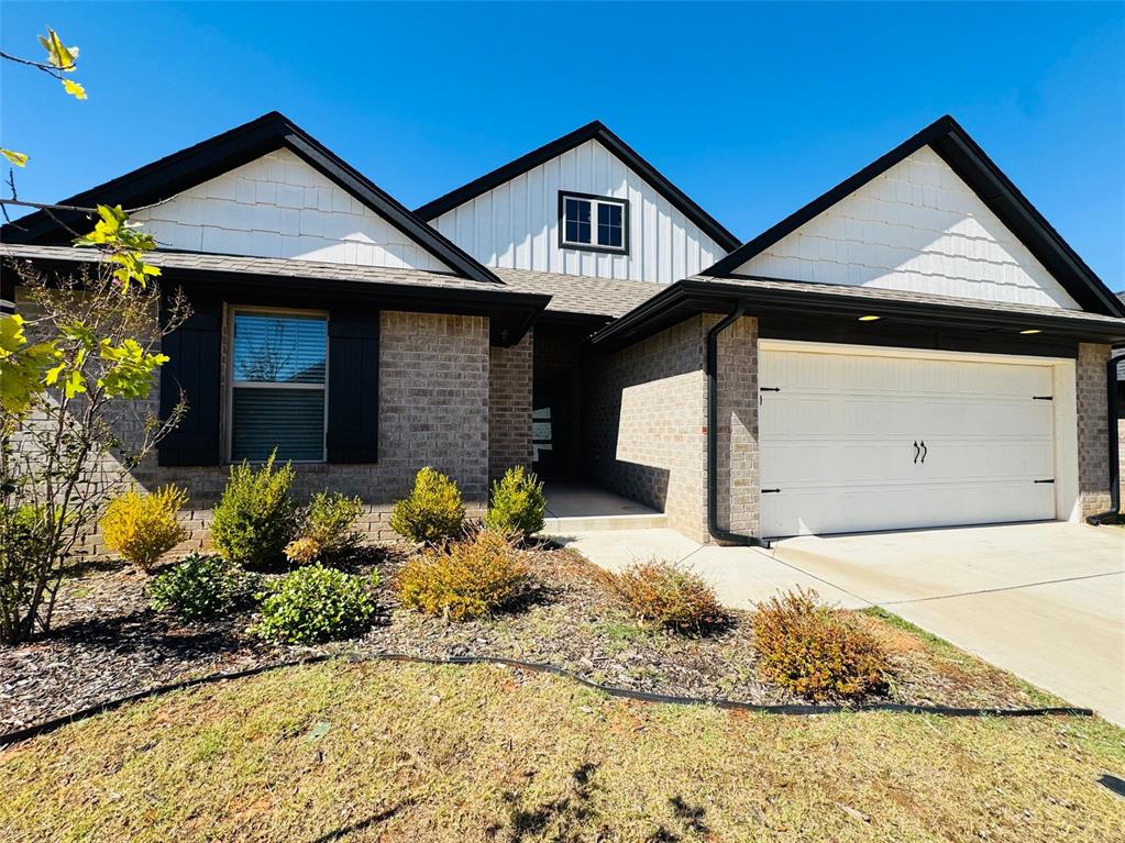 Well crafted, Move-In READY 3-bedroom, 2-bath home with an open floor plan and loads of upgrades! Mustang Schools with easy access to turnpike. The spacious living room features a stacked-stone corner fireplace and large windows overlooking the kitchen. The kitchen offers granite countertops, decorative backsplash, pendant lighting, and a large pantry. The private primary suite includes a Jetta whirlpool tub, walk-in shower, and spacious walk-in closet with direct access to the laundry room. Enjoy the covered back patio with an outdoor fireplace, gas hookup, and TV connection, overlooking a fully fenced backyard. Additional features include a 2-car garage with storm shelter, tankless water heater, whole-home air filtration system, and R-44 insulation. Schedule your showing today!