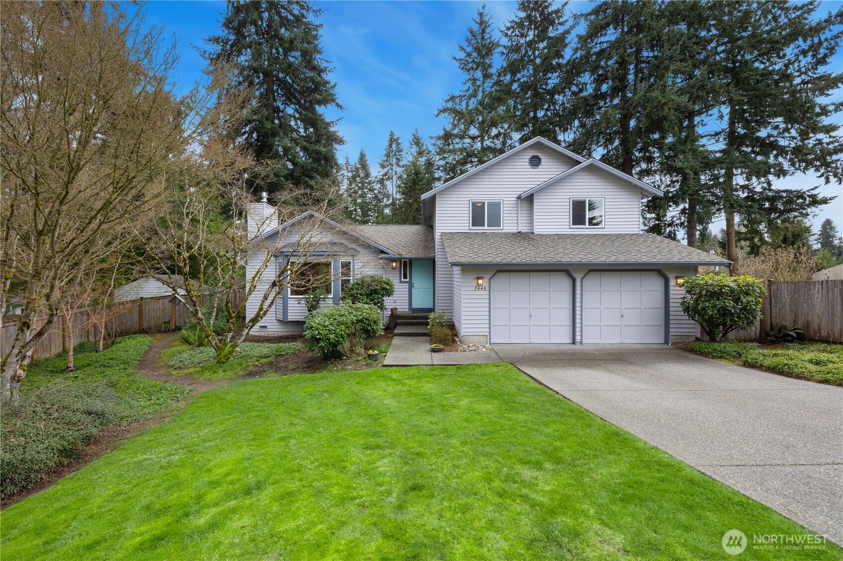 Welcome to Brier’s Crestview Hills, a private cul-de-sac neighborhood in a fantastic location with easy transit options to shopping, restaurants, schools, parks, and job centers. Enter this inviting home to the main floor with vaulted ceilings, hardwood floors, spacious living room with bay window and gas fireplace, dining room with slider access to backyard entertainment deck for convenient al fresco dining, plus large kitchen with eating space. All appliances stay. Lower level is complete with a sprawling family room with additional backyard access, utility room with half bath, and two bedrooms. Washer and dryer stay. The fully-fenced backyard is your own park-like oasis with entertainment deck and patio, mature plantings, and plenty of room to garden and play. Upstairs find the extra-large primary bedroom with vaulted ceiling, ensuite five-piece bathroom with heated floors and soaking tub, plus walk-in closet. Two additional bedrooms upstairs for five total, plus a full guest bathroom. Refreshed interior paint. Two-car attached garage plus two additional sheds for storage. Highly-rated schools.