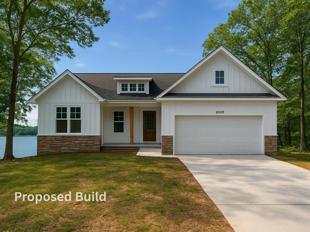 *Proposed Build* Build Your Dream Home on Little Wolf Lake. One of the last lakefront lots available,  part of the highly sought-after Michigan Center Chain of Lakes. Panoramic views of the 106-acre all-sports lake. 191 feet of frontage. Skiing, fishing, tubing, floating and everything else lake living offers. This is the Jacksonville Plan by Oak Ridge Homes. A stunning ranch home. Customize this plan or any other plan to build your dream home! Photos are of a previous model and may depict upgrades and selections not included in price.