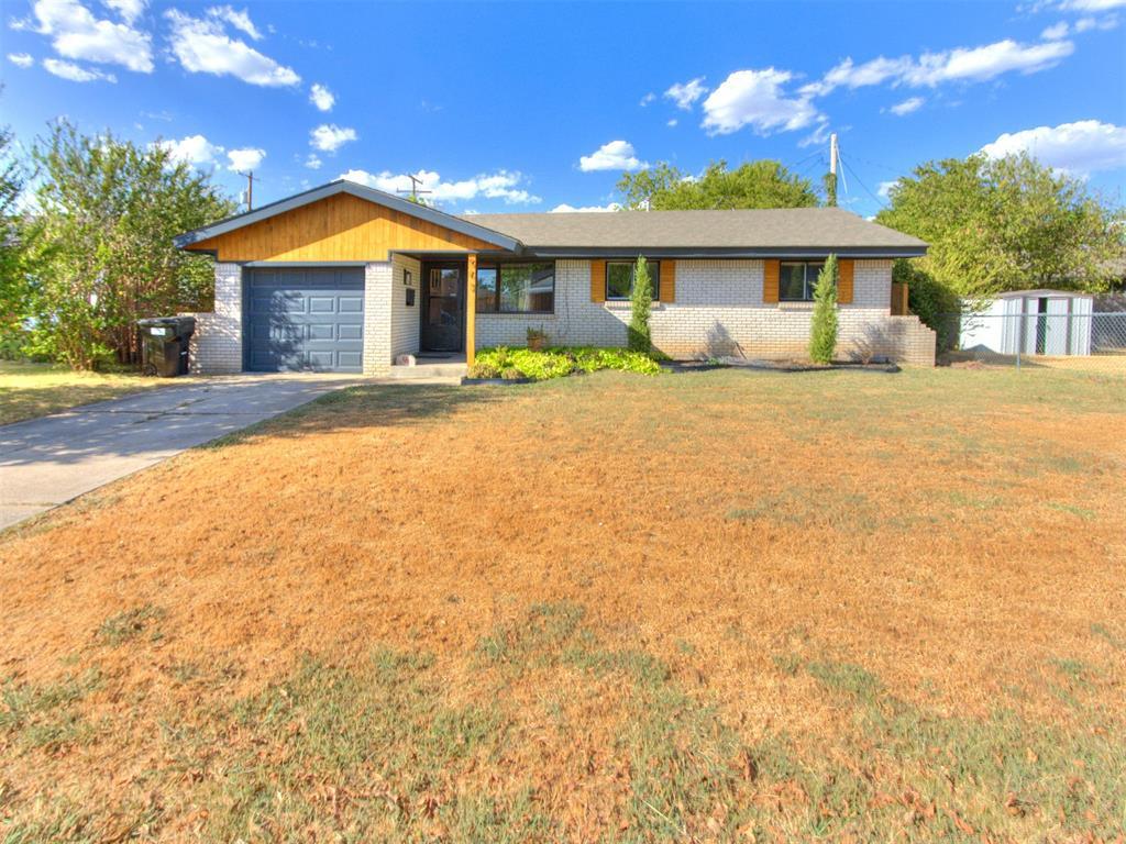 Welcome home to this stylish, fully remodeled property situated in the highly desirable Moore School District! This home features 3 bedrooms, an attached garage, a beautifully updated kitchen with brand-new quartz countertops, an undermount sink, refreshed colorful cabinetry, and durable luxury vinyl plank flooring. Sleek updated tile gives both bathrooms a modern edge, including a convenient half bath located directly off the primary bedroom. Outdoors, the sprawling backyard features brand-new full privacy fencing. To top it all off, this gem sits in an unbeatable location just minutes from top shopping, local dining, major highways, and entertainment.