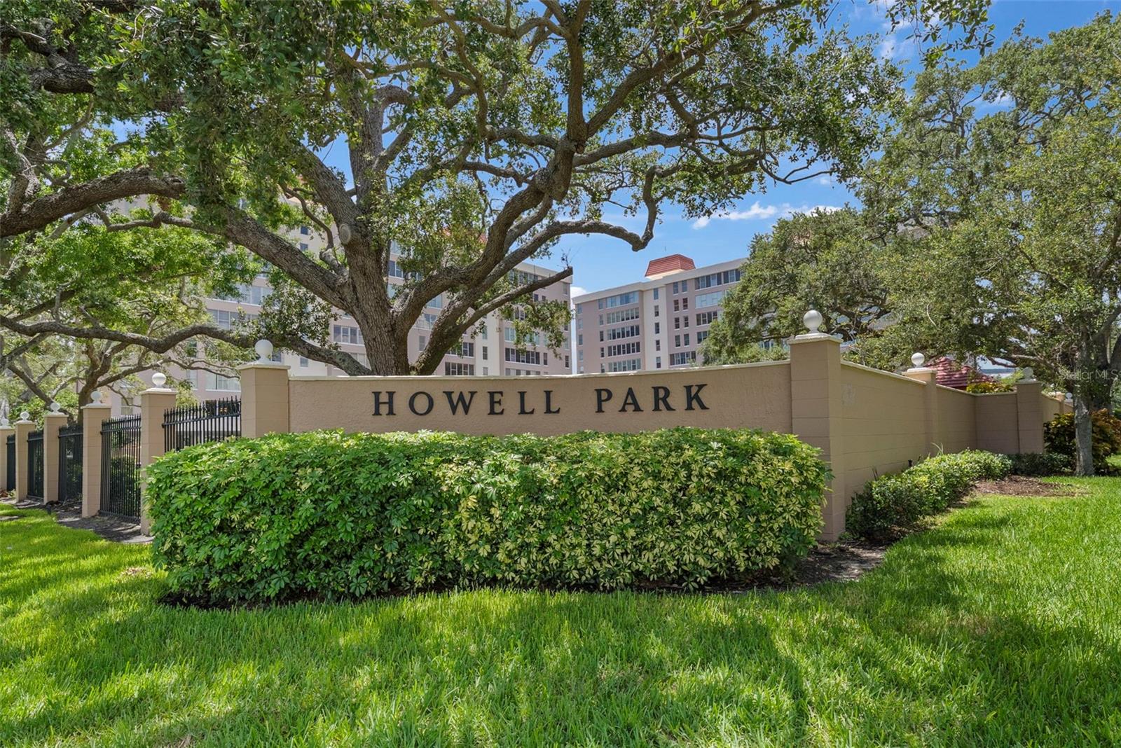 Truly one-of-a-kind 2-bedroom condo featuring an exquisite terrace overlooking iconic Bayshore Boulevard!  Located in the highly sought-after 55+ community of Howell Park, this gorgeous unit truly lives like a single-family home but with the convenience of condominium life.  From the moment you enter your semi-private foyer, you will feel right at home in this immaculately maintained unit.  Featuring gleaming parquet floors and custom built in features, luxury is found in every room.  A formal living room and dining room, chef’s kitchen, and a beautiful, enclosed sunporch/loggia offer plenty of room for dinner parties and entertaining guests. Better yet, host your guests on your private terrace and enjoy the sweeping views of the bay.  Take a stroll around the serene and gated grounds of Howell Park, take a dip in the glistening pool, or get some fresh air along Bayshore Beautiful – Howell Park offers something for every lifestyle! HOWELL PARK IS A 55+ COMMUNITY with a 24-hour manned security gate and incredible onsite maintenance/management staff.  This building has already cleared its required milestone inspection.