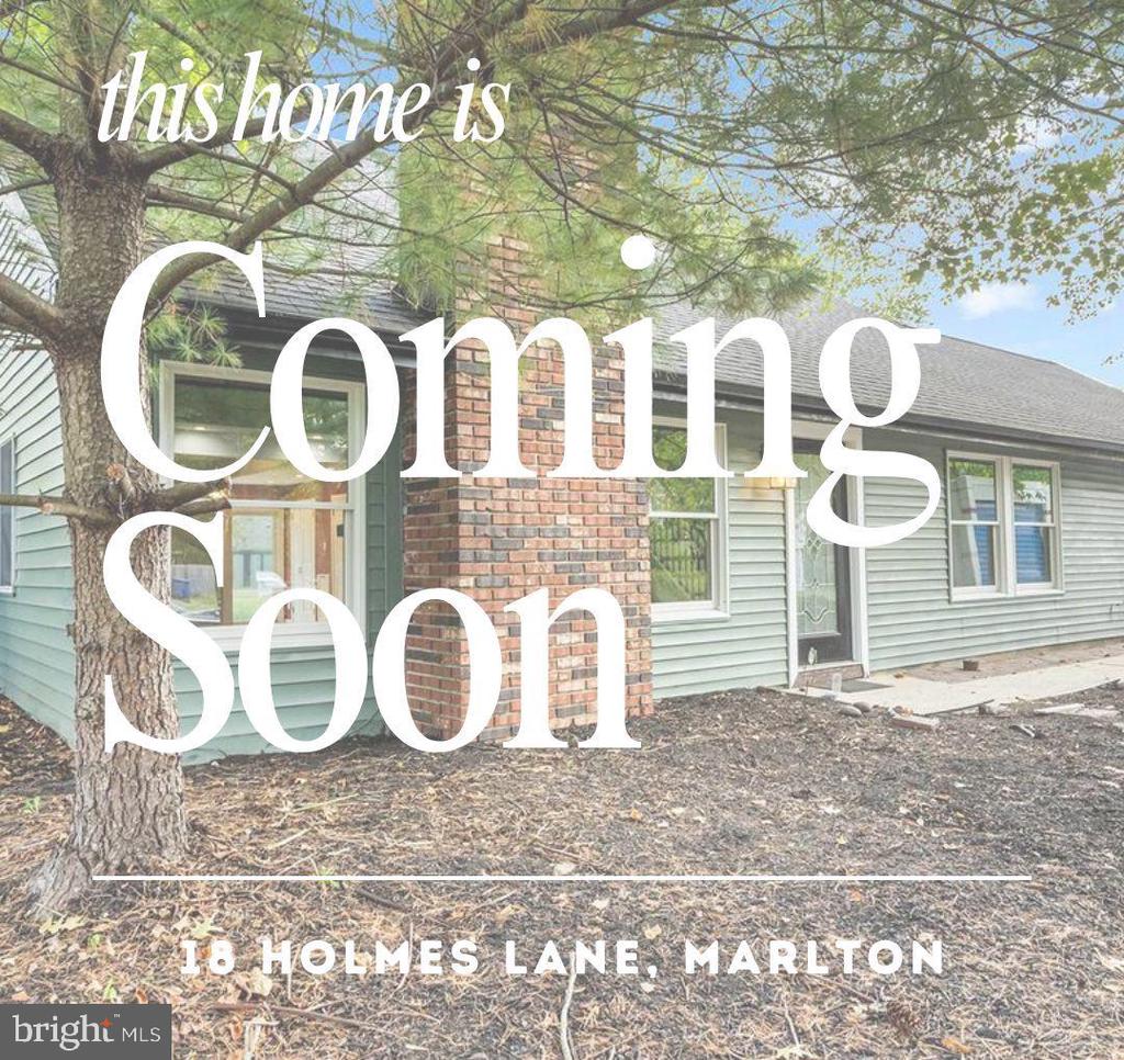 PROFESSIONAL PHOTOS COMING SOON! Join us at our OPEN HOUSE Saturday 3/28 from 1 - 3 p.m.EXPANDED, FULLY RENOVATED & INCREDIBLY VERSATILE IN DESIRABLE MARLTON!Welcome to 18 Holmes Lane—where modern updates, flexible living space, and standout design come together in one exceptional home. Offering a unique open floorplan and the potential for 5–6 bedrooms, this home is ideal for today’s evolving lifestyle needs.Step inside to gleaming wood floors and a spacious great room featuring soaring ceilings and a striking wood-burning fireplace with stacked stone surround—creating a warm yet dramatic focal point. The formal dining room flows seamlessly into the beautifully updated eat-in kitchen, showcasing cream cabinetry, granite countertops, custom tile backsplash, stainless steel appliances, a large pantry, and a bright breakfast area with sliders leading to the backyard.The main level offers four generously sized rooms that can easily function as bedrooms, home offices, or flex spaces, along with an updated full bath featuring dual vanities and a tiled tub surround. A convenient first-floor laundry room and direct access to the two-car garage add to the home’s functionality.Upstairs, the expansive primary suite serves as a true retreat—complete with hand-scraped wood flooring, walk-in closet, and a spa-inspired bath featuring a soaking tub, tiled shower, and granite-topped double vanity. An additional bonus room on this level provides endless possibilities as a bedroom, office, or private lounge.Step outside to your own backyard oasis—featuring a private patio and inground pool with newer liner and pump—perfect for relaxing or entertaining all summer long. The fenced yard and additional storage shed enhance both privacy and practicality.Extensive upgrades throughout include bamboo and tile flooring, new carpeting, updated bathrooms, newer HVAC system and hot water heater, new roof, newer windows, doors, trim, and lighting fixtures—delivering true move-in-ready peace of mind.Ideally located close to shopping, dining, and major commuter routes, this home offers the perfect blend of space, style, and flexibility.A RARE OPPORTUNITY TO CUSTOMIZE YOUR LIVING SPACE WITHOUT SACRIFICING FINISH OR LOCATION—THIS IS THE ONE YOU’VE BEEN WAITING FOR!