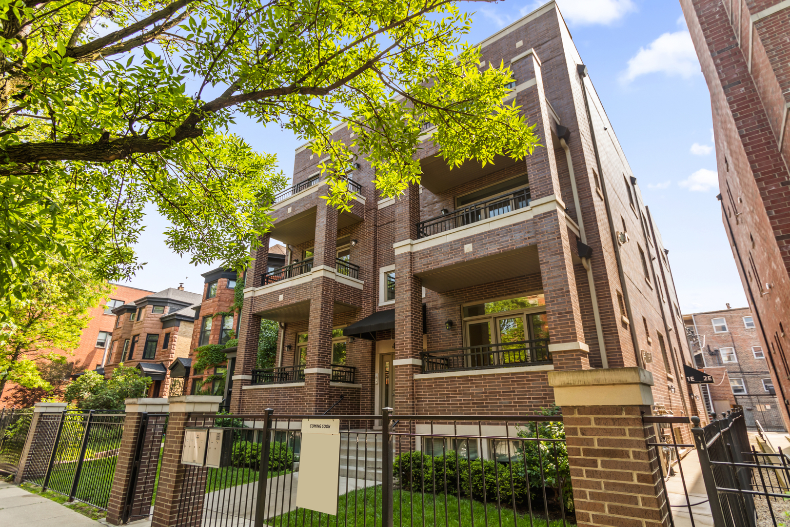 Nearly 1,900 sqft duplex-down that lives like a single family with functional layout and quality finishes. Main level includes hardwood floors, direct-vent gas fireplace, and an open balcony off the living area. Kitchen features Bosch refrigerator, Thermador 6-burner stove+ hood and dishwasher, wine chiller, quartz counters, and two-tone cabinetry. Lower level includes all bedrooms, heated floors and laundry closet. Private rooftop deck above the garage. Includes tankless water heater, RenewAire ERV, American Standard HVAC, pre-wired for surround/Cat-5/coax, and garage parking. Located in Buena Park near Wrigley Field, Sheridan Red Line, dog park, playground, express buses, and Montrose Harbor. Unit located on the very quiet rear of building.