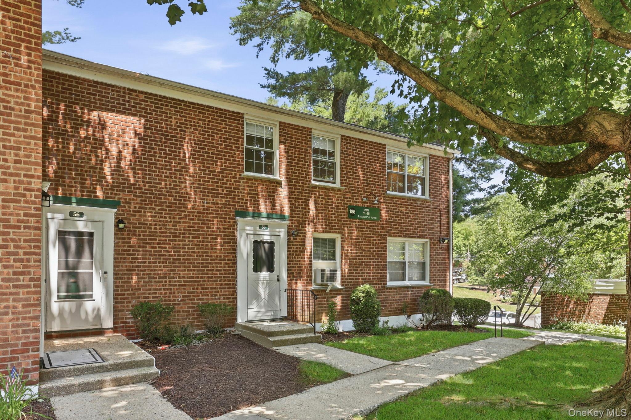 Terrific renovated 2nd floor Co-op in a courtyard park-like setting, where you can set up your table, chairs, and BBQ grille for al-fresco dining with friends, and then you all head to the Rex Ridge outdoor pool!  This unit has a private entry to a heated foyer, with stairs to the 2nd floor apartment with tree-top and courtyard views from all windows. The living room has recessed lighting, beautifully maintained wood floors, and windows facing both north and south allowing for natural air ventilation. There is a fully renovated eat-in kitchen for your bistro table and chairs at the window, where you can leisurely enjoy your morning coffee.  The custom wall cabinetry has undermount lighting that showcases the glass tile backsplash and granite countertops. Frigidaire stainless steel appliances, including a gas range, complete this room. Adjacent to the kitchen is the dining area that can accommodate a table for six, and has a window overlooking the courtyard garden.  In the bedroom is a lighted ceiling fan and two closets, and one is a lighted walk-in with a custom interior design. The renovated bathroom has a new ceramic tile floor in 2026, a vanity with storage, and mirrored built-in cabinet.  Let's not forget the full-size LG washer and dryer in the hallway area.  Rex Ridge has a live-in super, an onsite management office, pool with lifeguard and Wi-Fi service, playground with bench seating, a bike room, storage facilities, and assigned parking with a short waitlist. Close to local shops, restaurants, park and bus.  This is a must-see!