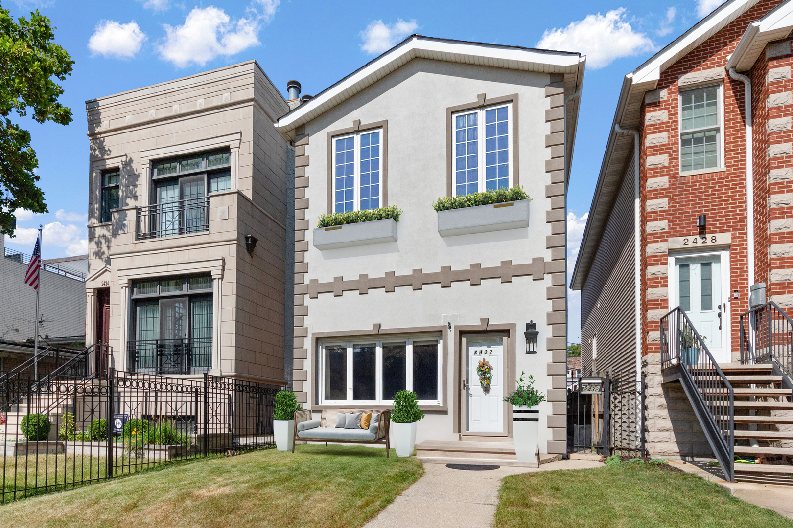 Welcome to your dream urban retreat! This charming and spacious home beautifully harmonizes unique architecture, style, and warmth, all set within the highly coveted WT/UV neighborhood. Just moments away, you'll find a tapestry of vibrant dining options, lively entertainment spots, serene parks, local shops, and the animated street life that makes this community truly remarkable. This stunning multi-level home embodies modern luxury and comfort. With 4 generously sized bedrooms and 3 full bathrooms, it offers ample space for joyful family living and entertaining. The open-concept layout seamlessly integrates a spacious, updated kitchen with a large family room, making it an ideal setting for cherished gatherings. The kitchen showcases sleek stainless steel appliances, custom cabinetry, and elegant quartz countertops against a bright and airy backdrop, inviting you to prepare homemade meals or host unforgettable get-togethers. The home also features a 2.5-car garage, providing convenience and additional storage space. The backyard is perfect for barbecues or peaceful relaxation. Just minutes from the vibrant Smith Park neighborhood and the nearby Metra station, your effortless commute to downtown awaits you.