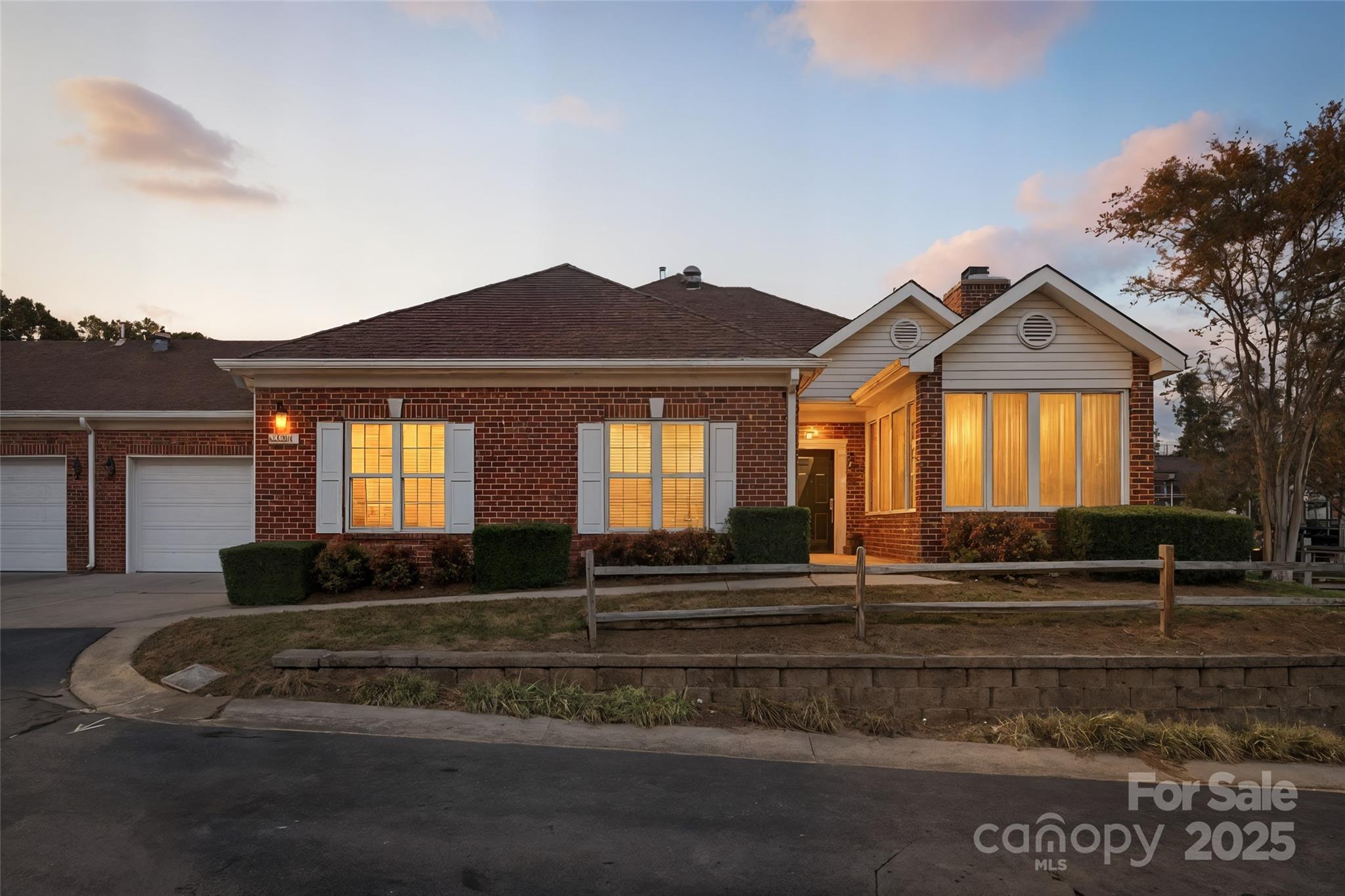 Incredible floorplan in Windsor Oaks! Elegant two bedroom, two bathroom, patio home with updated kitchen and flooring throughout, offers maintenance-free living with all the comforts of a larger home. Enjoy a spacious open floor plan, a large two-car garage, and bright eat-in kitchen perfect for gatherings. This sought-after model features a dedicated office and a sunroom ideal for relaxing, reading, or watching your favorite show. Inviting large, sunlit great room with dining area and lovely fireplace. The kitchen shines with new quartz countertops, stainless steel appliances, freshly painted cabinets, and luxury vinyl plank flooring which extends into main living areas. The newly carpeted primary bedroom includes a spacious ensuite bathroom. Located in the highly desirable Ballantyne area, you’re just minutes from The Bowl, Blakeney, Stonecrest, and all the premier shopping and dining Ballantyne has to offer. The HOA includes lawn maintenance and water, allowing you to enjoy a truly low-maintenance lifestyle. Offers all the amenities of a resort. Community. pool, gym, and clubhouse.