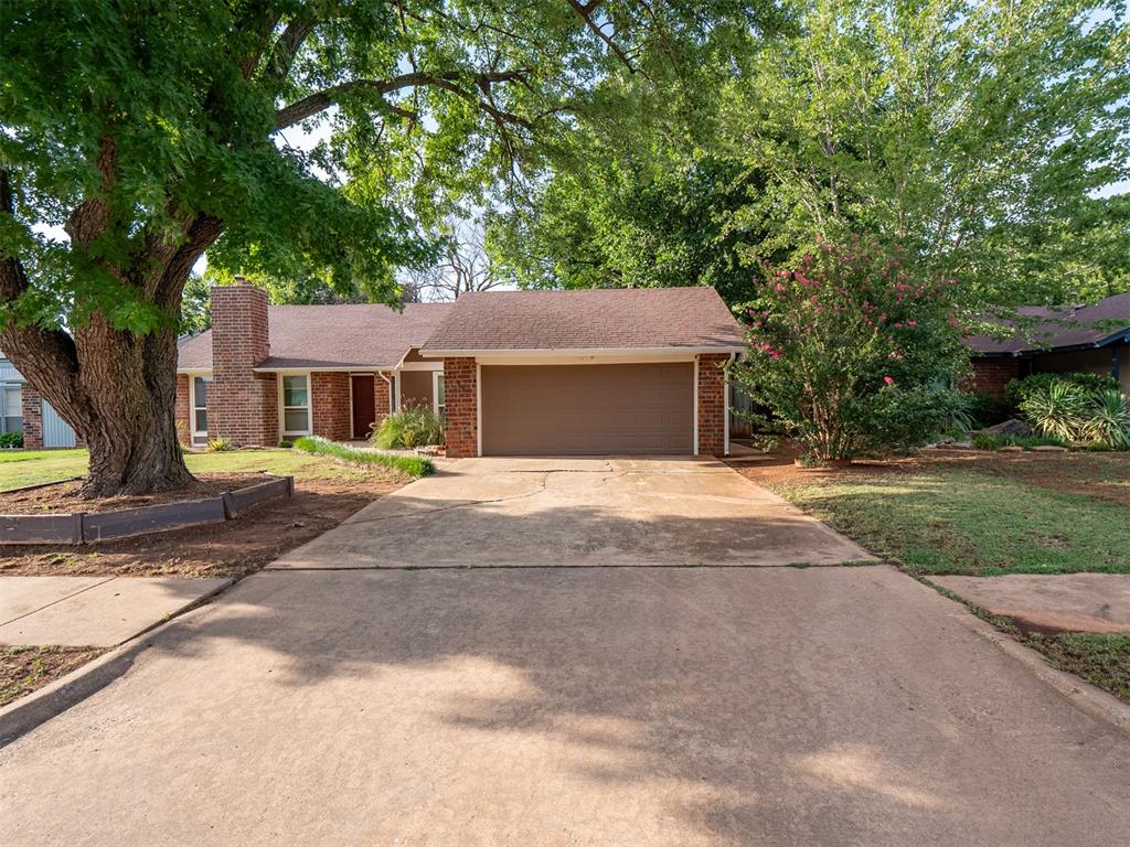Welcome to this well-maintained 3 bedroom, 2 bathroom home, that offers an inviting open concept layout. The living area flows seamlessly into the dining space and galley kitchen, making it ideal for living and entertaining. The home features abundant storage, a cozy fireplace, and numerous updates to major mechanical systems and finishes. Step outside to enjoy a covered patio overlooking the large, fully fenced backyard with a storage building and plenty of room for outdoor activities. Conveniently located on a cul-de-sac with easy access to Highway 9, OU, shopping, dining, and parks. Don't miss this move-in ready home in the heart of Norman!