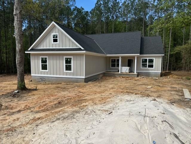 New construction homes featuring custom finishes in a great Cairo, Georgia subdivision. Conveniently located near Thomasville, Bainbridge, and Tallahassee. Three homes sit on 3-acre tracks, with two additional homes on a 1.5-acre tract. Covered patios and thoughtfully designed layouts offer modern living with plenty of space. Primary  bathroom includes a large tile shower and double vanities. Luxury Vinyl Plank (LVP) flooring runs throughout the home for durability and style. The kitchen showcases an abundance of cabinets, a kitchen bar, and granite countertops. Outdoor spaces include covered patios for comfortable outdoor living.
