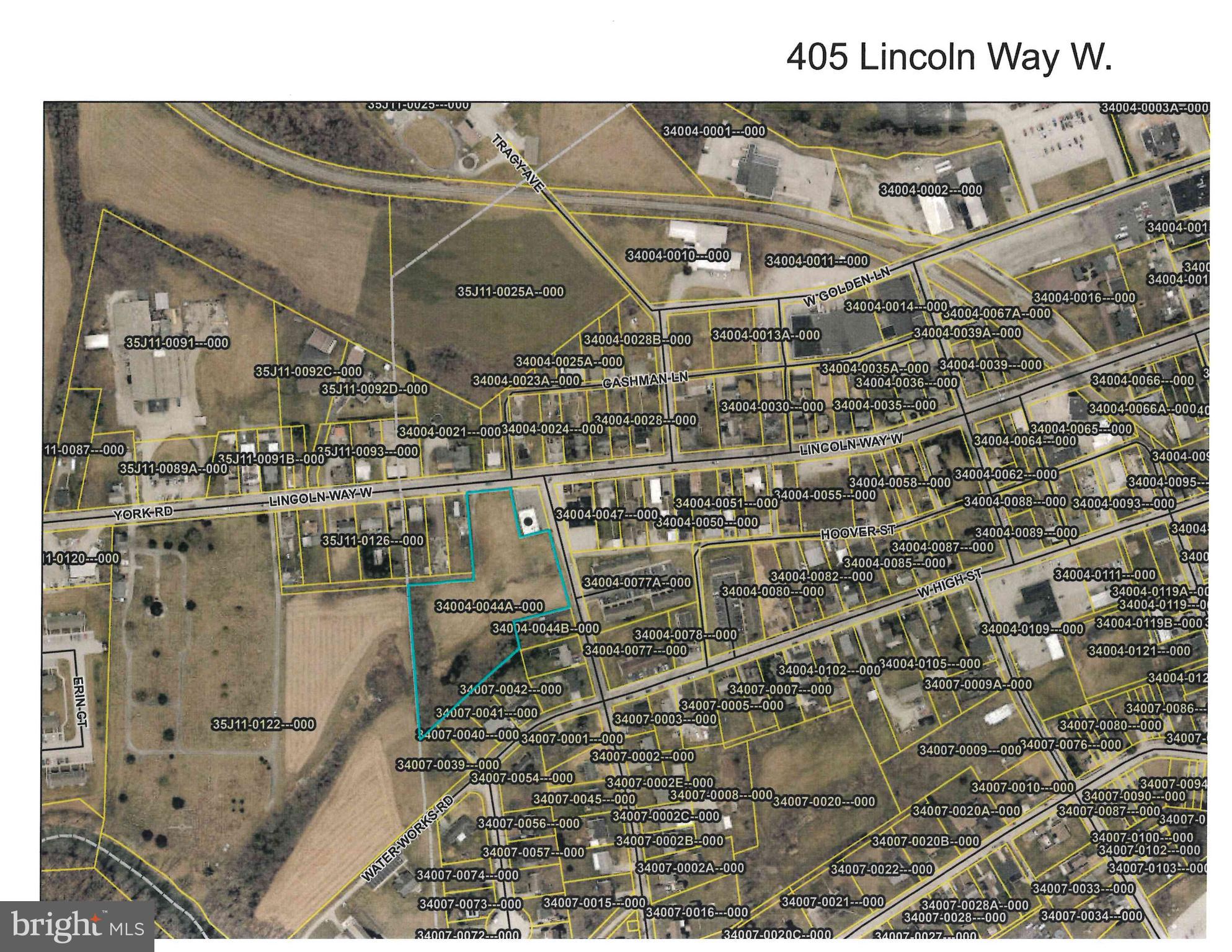 New Oxford Boro parcel -Rare opportunity,  public water & sewer, dual street frontage