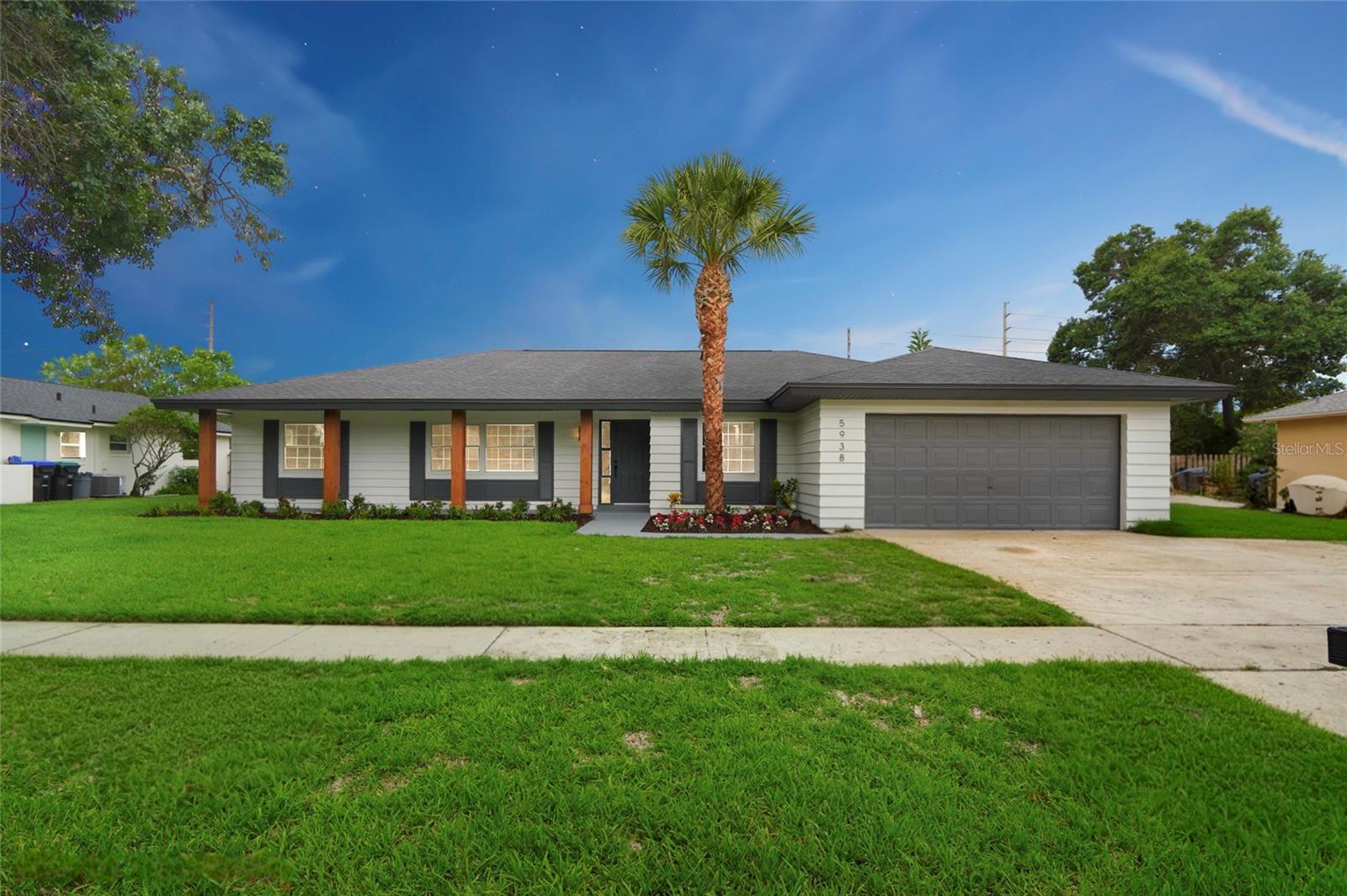 This stunning home has been completely renovated and is move-in ready! Located in a quiet, established neighborhood in the heart of Dr. Phillips, it offers modern style, space, and comfort in one of Orlando’s most convenient areas. Inside, the open-concept floor plan is filled with natural light and features sleek vinyl flooring throughout. The brand-new kitchen is a true highlight, showcasing stainless steel appliances, quartz countertops, and a clean, contemporary design. All three bathrooms have been fully updated with modern fixtures and finishes. Brand-new AC unit ensure year-round comfort, and every detail has been thoughtfully upgraded. Step outside to your private backyard oasis featuring a freshly resurfaced pool and a large yard with plenty of space to entertain, relax, or enjoy outdoor activities. This home blends high-end updates with everyday functionality and is just minutes from top-rated schools, world-class dining, shopping, and major roadways. Come see it and fall in love!