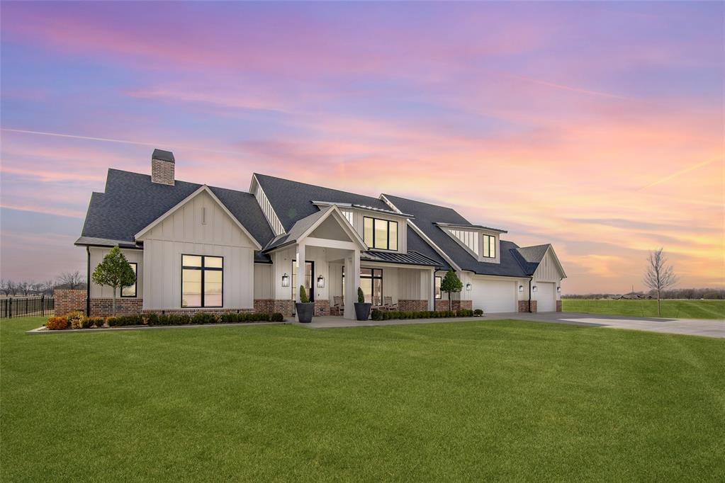 INCREDIBLE FARMHOUSE ON 28 ACRES features OUTDOOR LIVING AT IT'S FINEST.  HUGE OUTDOOR LIVING SPACE features OUTDOOR KITCHEN with 2 INFRARED, OUTDOOR HEATERS and 6 MOTORIZED, RETRACTABLE SCREENS.  CUSTOM that FULLY ENCLOSE THE OUTDOOR LIVING SPACE with a BEAUTIFUL, UNSPOILED VIEW OF THE HEATED POOL, SPA & PECAN GROVE.   **Showings begin on Satruday, February 7**  Qualified Buyers may view this property in person without the requirement to sign a Buyer-Broker Agreement**   HUGE ROOMS throughout the home....in every location.  Unique, upstairs "Bunk Room"  has built-in beds for friends and family.  DOWNSTAIRS, 2nd bedroom is perfect for mom or dad, if needed.   STORM SAFE ROOM IN GARAGE is F-5 rated and built strategically into a custom space, so that garage space is maximized.   A CHEF'S DREAM with HUGE PANTRY & MEAL PREPARATION SPACES & CONVENIENCES.   3 OVENS INCLUDE CONVECTION, KITCHEN-AIDE APPLIANCES.  6-BURNER, GAS CONVECTION OVEN with additional griddle, POT-FILLER, 2nd CONVECTION OVEN & MICROWAVE, ICE-MAKER, BEVERAGE COOLER, BUILT-IN REFRIGERATOR with space for additional refrigerator in the pantry--which allows for food to be served directly onto the patio.  The UNPARALLELED PANTRY STORAGE & COUNTERTOP AREA will blow your mind!   All bedrooms have en suite baths.   PRIMARY BEDROOM & BATH connect directly to the main utility room, with a 2nd utility room located upstairs.  SEND THE KIDS UPSTAIRS to the HUGE BONUS OR TV ROOM, along with luxury-quality bathrooms and oversized bedrooms.   BEAUTIFUL APPOINTMENTS & FIXTURES THROUGHOUT, featuring brushed-brass hardware across the entire home.   LIVESTOCK ALLOWED IN THIS LOCATION, less than 5 minutes from Interstate 35 and does not require flood insurance.