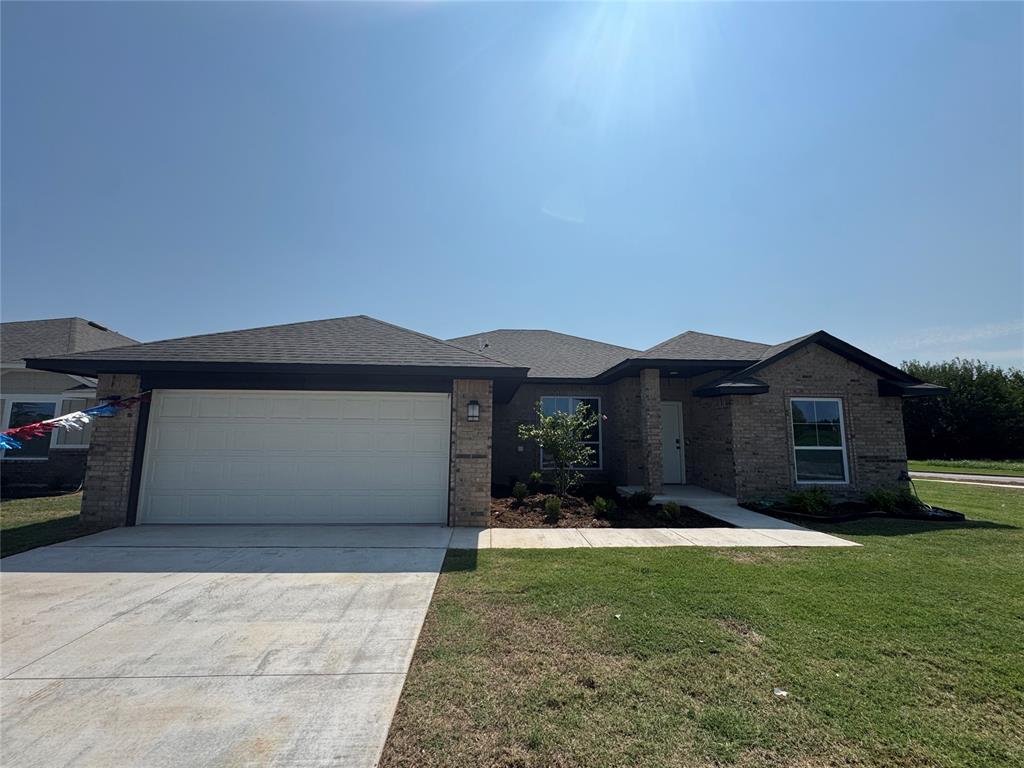 Don’t wait, this exceptional home sits on one of the largest lots in the neighborhood and features an oversized covered back patio perfect for outdoor living and entertaining. With demand high and limited homes available, this opportunity will not last long! Step inside and enjoy a spacious open-concept layout designed for flexibility and everyday function. Featuring four large bedrooms, two and a half bathrooms, and a huge bonus room, there is space for everyone and everything. The bonus room is ideal as a playroom, media room, home theater, or creative studio, offering endless possibilities to fit your lifestyle. The kitchen is a true showstopper. Anchored by a large freestanding island, it offers soft-close cabinetry, stainless steel appliances, quartz countertops, and under-cabinet LED lighting. Whether hosting guests or enjoying a quiet morning coffee, this kitchen combines style and function effortlessly. A split-bedroom layout enhances privacy with the primary suite set apart from secondary bedrooms. Every room is generously sized and the open flow between living, dining, and kitchen spaces makes this home perfect for both entertaining and daily living. Located in a growing northwest Oklahoma City neighborhood, you will enjoy quick access to the Kilpatrick Turnpike, I-40, and I-44 for easy commuting throughout the metro. Shopping, dining, schools, parks, and NW Expressway are all just minutes away. Built with long-term comfort and value in mind, this home includes premium upgrades rarely found in similar new builds. These features include a pre-piered foundation, tornado safety straps, radiant barrier decking, Schluter shower system, Uponor PEX plumbing, 16-inch on-center framing, a Navien tankless water heater, and Low-E Thermalpane windows. Homes of this quality on such a large lot are rare and this one will not last until completion. Schedule your showing today before it is gone!