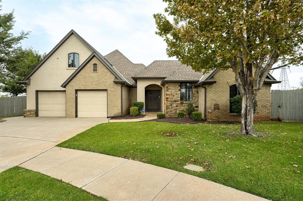 Separate guest suite! Steps from Lake Hefner trails and parks! This custom-built Whitehall home features a private casita-style guest suite (the 3rd bedroom) with its own courtyard entrance, bedroom, full bath, and walk-in closet (no kitchen). Ideal for extended family, guests, or live-in help! Enter through the gated courtyard with its charming fountain and covered walkway into an incredibly spacious, mostly one-level home with exceptional storage throughout. High ceilings, beautiful tile flooring, bay windows, and generous living and dining areas. The large kitchen features granite countertops, stainless steel appliances, abundant cabinetry, and an oversized granite bar. A reinforced storm room is conveniently located off the kitchen. The office/2nd bedroom features coffered ceilings and custom built-ins. The oversized primary suite includes a walk-in shower, separate tub, dual vanities, an enormous custom closet, and a separate dressing room. Upstairs, a large bonus room with a built in wet bar offers even more flexibility for hobbies, crafts, or additional living space, plus walk-out attic storage. Situated on TWO lots totaling .43 acres in the beautifully maintained Whitehall addition, this one-of-a-kind property offers mature trees, outdoor patio space, a 2-car garage, and nearly 3,000 square feet of flexible living space. All just steps from Lake Hefner.
