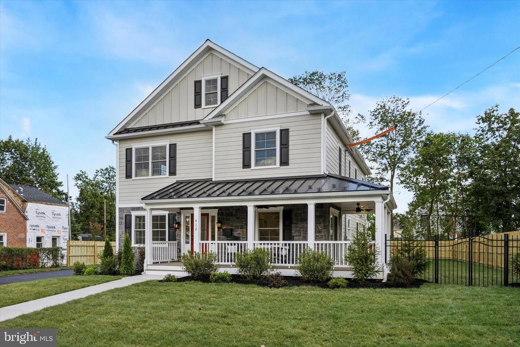 COMPLETED NEW CONSTRUCTION W/ FINISHED PICTURES.Imagine yourself in this traditional/transitional style home with over 4500 sq ft of total living space that sits on almost a 1⁄4 acre, 80 ft wide lot. Enjoy the only short walk to downtown Media with loads of different shopping, entertainment and some of the finest restaurants around. This 5-6 bedroom, 4.5 bathhome with a finished basement has it all.The stone, open wrap around front porch with a beautiful glass filled front door welcomes you tothis new home. The 1st floor has a semi open floor plan which has large cased openings so thatit still gives you room separation. You walk into the formal living room w/ gas fireplace & extrabench seating which flows into a large dining room that's perfect for those large family holiday gatherings.There is mudroom with cubbies, closet, powder room and a family room with an additional fireplace and a glass filled dry bar w/beverage center with sliders to the deck that is already wired for your TV entertainment.The chef's eat in kitchen is truly eye-catching with its lighted glass topped Kraftmaidcabinetry, double oven, TAJ MAHAL REAL STONE QUARTZITE countertops & backsplash and extra large kitchen island. The sliders lead to the wrap around porch so you can enjoy that morning cup of coffee.The 2nd floor begins with a bedroom having an en suite bath that has a walk-in shower, a hall bathroom w/double linen closets, 2 additional bedrooms, and a laundry room w/sink and lots of butcher block top cabinetry and shelving.Additionally, there is an open bonus room presently set up as a 2nd floor office but it can easily be ahomework room, den, 5th bedroom on this floor, or enclose the opening and it can become a privateretreat or nursery off the primary suite. Lots of choices!! The solid white oak flooring and centralspeaker system from the 1st floor continues into the master suite that truly lives up to its name. His& hers walk in closets that were designed with a great deal  of hanging garment bars and drawers including a SEPARATE JEWELRY DRAWER SECTION for all your special things. The master bath with linencloset features 48x48’ tiles, and a multi function shower w/handheld & body sprays for that great wake upshower in the morning or after a hard day, relax and enjoy soaking in the 71” tub & watch yourfavorite show.The finished basement w/ egress has an additional bedroom, full bathroom, (perfect for an in-lawsuite or a teenagers dream space ) walk-in toy closet and 2 big open areas that were designedas an exercise and TV/theater area that has its own BEVERAGE CENTER with butcher blocktop.There is an attached 2 car garage that provides access to the interior of the home that even has electric heat and is wired for an EV charger.This new construction has some of the finest materials including Anderson WOOD interior windows,Hardie siding, Composite railings, deck, and window/door trim frames, site-finished WHITEOAK HARDWOOD FLOORING, in ceiling speakers on 1st floor, deck, front porch & master suite,Cat 6 hard wired for WIFI Antennas & at TV inputs, fully fenced in back yard, the list goes on &on...Come see this incredible home for yourself and see why Media town with that little city vibethat everyone is talking about!!! Make your appointment today!!!!Taxes yet to be determined.