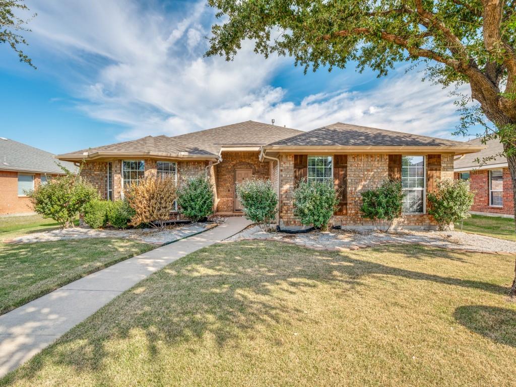 Beautifully updated open floor plan!  Awesome location close to Dallas North Tollway, The Star, Legacy West, and HEB! Feeds into highly rated Frisco ISD, walkable to the elementary school, community playground and pool! The kitchen is amazingly large with breakfast nook, stainless steel appliances, and even a built in wine or beverage cooler!  Lots of cabinets and beautiful quartz counter tops. The second dining area is conveniently located next to the kitchen, and has room for a desk or study area off of the living room.  Brick fireplace offers gas logs. Recently replaced flooring and paint throughout the home, with both bathrooms being beautifully updated.  The Primary bedroom is large and the ensuite bathroom features a new double sink vanity, garden tub, separate shower and even a towel warmer!  Large primary closet as well.  The other two bedrooms are also updated with new floors, paint, and ceiling fans.  This one is move in ready and won't last long!!