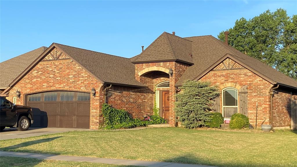 Welcome to this charming and well-maintained 3-bedroom, 2-bathroom home in the heart of Moore! Nestled in a quiet, established neighborhood, this home features an open-concept living area with a cozy fireplace and a striking floor-to-ceiling mirror that adds elegance and stays with the home. The kitchen offers ample counter space, a breakfast bar, and pantry—ideal for daily living or entertaining. The private master suite includes a walk-in closet and en-suite bath, while one of the secondary bedrooms showcases a custom-built loft bed that remains with the home (unless requested for removal).

Step outside to a fully fenced backyard with a covered patio and a greenhouse ready for someone to restore and enjoy—or remove to open up yard space. The garage is a true bonus, featuring its own A/C unit for a comfortable gym or hangout space, a large axe throwing target, and an in-ground storm shelter for peace of mind during Oklahoma weather.

Fridge and washer/dryer are negotiable with an acceptable offer. Conveniently located near parks, shopping, dining, and within Moore Public Schools. Easy access to I-35 makes commuting a breeze. This home is full of personality, function, and value—don’t miss your chance to make it yours. Schedule a showing today!