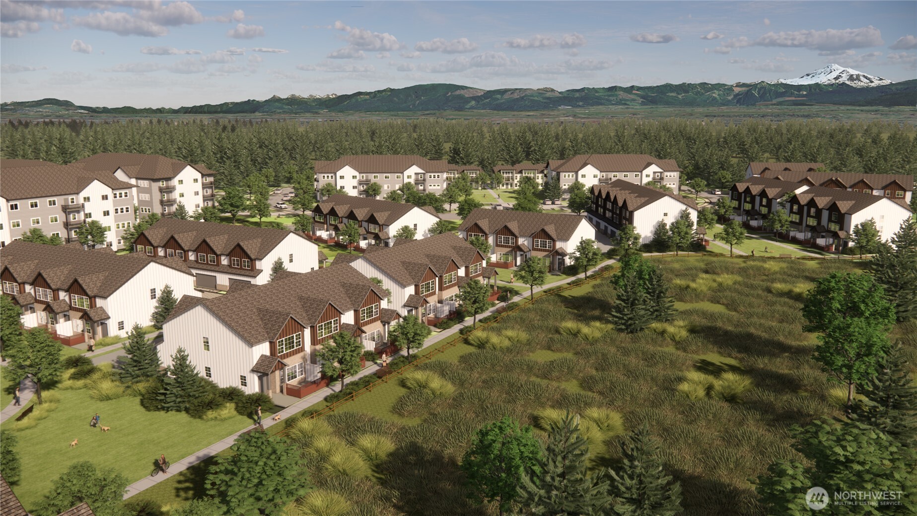 Cooper Village offers fully entitled land for sale on LaBounty Road in Ferndale, WA, in a rapidly growing area of Whatcom County. The proposed development includes 310 housing units: 246 multi-family units, 50 townhomes, and 14 live-work units, along with a 4,200 square foot commercial building for retail or food and beverage. Additionally, there’s a freeway-oriented commercial pad site (10,000 - 30,000 square feet) suitable for RV/boat storage or future commercial use. Complete land use permitting was secured on August 29, 2024, including preliminary civil design and critical areas mitigation approval. This fully entitled property offers a turnkey development opportunity, significantly speeding up the time to market.