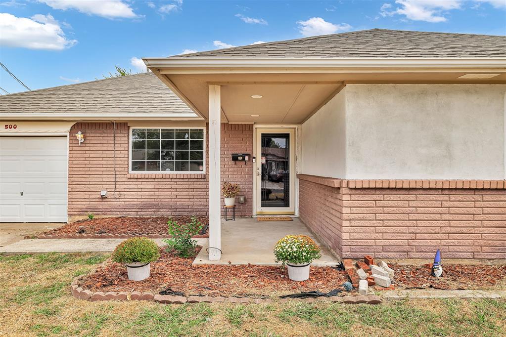 Plenty of space inside and out at this 4-bedroom, 2-bath home in Moore! Offering approximately 1,593 square feet, the floor plan provides flexible living space with a spacious main living area, an additional oversized living or dining space, and plenty of room to make the home your own. The interior has been professionally painted and features new carpet, giving the home a fresh, updated feel. Single-car attached garage with an in-ground storm shelter. The kitchen offers ample cabinetry, generous counter space, and a breakfast bar for casual seating. Outside, the large backyard is enclosed with a metal privacy fence and includes a covered patio with plenty of usable outdoor space.A standout feature is the large detached outbuilding with a concrete floor and electricity, offering excellent versatility for a workshop, hobby space, storage, equipment, or projects. An attached garage provides additional everyday functionality.Located near the new City of Moore park at Butler and NW 5th, the property also offers convenient access to shopping, dining, major roadways, and everyday amenities. With four bedrooms, flexible living areas, fresh interior updates, a generous backyard, metal privacy fencing, and a powered outbuilding, this property offers a great combination of space and utility.