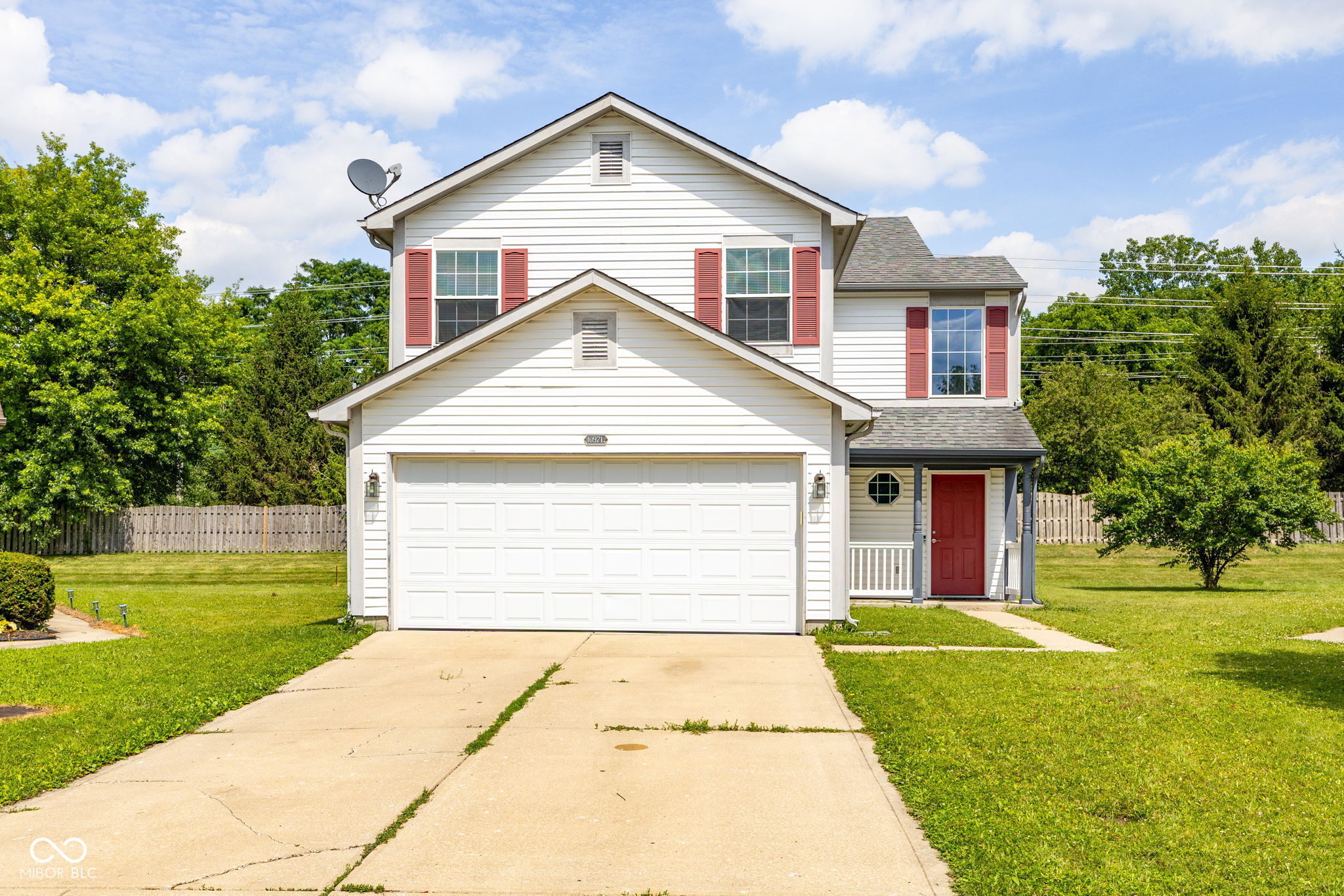Welcome home to this inviting 3-bedroom, 2.5-bath two-story nestled at the end of a quiet cul-de-sac on a desirable perimeter lot! The functional main floor offers an open-concept layout where the living room flows seamlessly into the dining area and kitchen, creating the perfect space for both everyday living and entertaining. The kitchen features stainless steel appliances, and all kitchen appliances, along with the washer and dryer, are included, making this home truly move-in ready! Upstairs, you'll find a spacious loft that offers endless possibilities as a second living area, home office, or playroom. The private primary suite boasts a large walk-in closet and an updated en-suite bath featuring new luxury vinyl plank flooring. Two additional bedrooms and a full hall bath complete the upper level, providing plenty of room for family or guests. Situated just 0.6 miles from Grassy Creek Park! Combined with the added privacy of a perimeter lot and no rear neighbors, this home offers a peaceful setting while still being conveniently located near shopping, dining, and everyday amenities. This home combines comfort, functionality, and a fantastic location-don't miss your opportunity to make it yours!