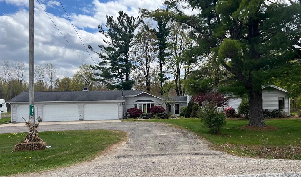 This home checks all the boxes! 3 bedrooms, 2.5 baths on 11.75 beautiful acres. Pond, new pole barn, additional barn, 7 acres approximately of woods, terrific hunting! You can even get morel mushrooms on the property too! 5 car attached garage with a professional smoker with stove for smoke safety first! Sprinkler system with fire alarms too! There is a beautiful, stocked pond with a gazebo to sit back and enjoy. 3 gracious sized bedrooms with a primary bath. Granite countertops in the kitchen with an island. This home has had the same owners for over 50 years. Come take a look and you will understand why it has so much to offer!