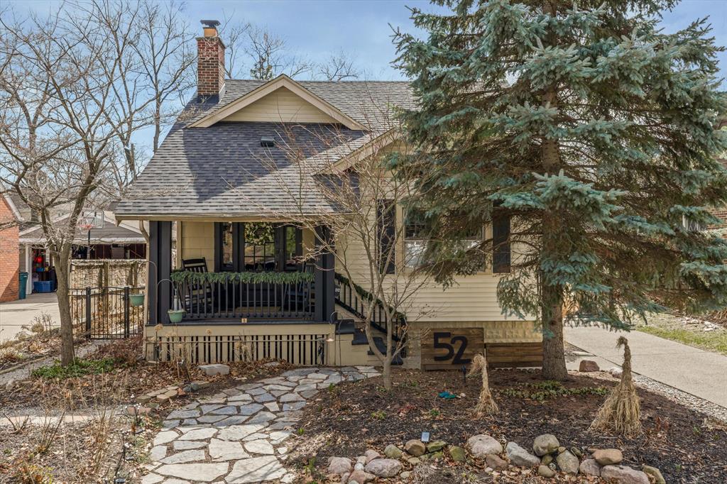 Welcome to 52 Devonshire Road, a stunning 4-bedroom gem in the heart of charming Pleasant Ridge! This home masterfully blends historic character with modern peace of mind, boasting soaring high ceilings, refinished hardwood floors, and energy-efficient vinyl windows throughout. Enjoy a fully renovated kitchen and significant mechanical upgrades, including a brand-new roof (2025), high-efficiency furnace (2020), updated plumbing, and a newer hot water tank. Check out the outdoor space and gardens, featuring a fully fenced backyard complete with a convenient side dog door. Perfectly situated just steps from Gainsboro Park and the popular Pleasant Ridge community center and pool, this move-in-ready residence offers the ultimate neighborhood lifestyle, with many amenities a walk or bike ride away. Don't miss your chance - schedule your showing today!