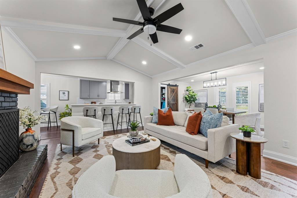 STUNNING 2026 RENOVATION - MOVE-IN READY - PRIVATE SCHOOL CORIDOR! Welcome to 3946 Candlenut Lane, where extensive 2026 upgrades, modern finishes, and thoughtfully redesigned living spaces create a beautifully refreshed home! Nearly every corner has been transformed with freshly retextured and painted walls and ceilings, NEW flooring throughout, updated HVAC ductwork, and stylish recessed can lighting that brings a bright, contemporary feel to the entire home. The heart of the home is the stunning vaulted living room featuring a cozy gas wood burning fireplace with views of the utdoor pool.  All THREE bathrooms have been beautifully renovated, delivering the updated finishes today's buyers desire. The versatile floor plan has been thoughtfully reimagined, converting the former office into an additional bedroom while transforming the pantry into a dedicated home office with great natural light. A NEW front door creates an inviting first impression, complemented by refreshed landscaping that enhances the home's curb appeal. Additional improvements include NEW cabinetry in the utility room for enhanced storage and organization. Step outside to your own backyard retreat with covered patio and private pool.  With extensive renovations already completed, this home offers the perfect combination of modern style, everyday functionality, and move-in-ready convenience. This is a rare opportunity to enjoy an established neighborhood in one of Dallas' most desirable locations. Don't miss your opportunity to own a beautifully updated home featuring an impressive list of 2026 improvements! Join us this Saturday from 12-3pm for an OPEN HOUSE and be prepared to fall in love!
