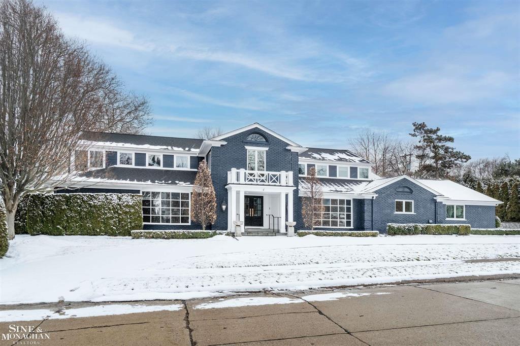 This exceptional Lake St. Clair estate offers panoramic waterfront views from nearly every room. Extensively renovated in 2019, this sophisticated residence blends timeless elegance with modern comfort, featuring a chef's kitchen &comprehensive updates including roof, furnaces, central air, windows, doors, electric panel 2023,& new concrete drive 2025.The main level offers refined living & dining rooms, a dramatic floating staircase, private library, an open-concept floorplan, a sun-drenched solarium, a luxurious 1st floor primary suite, plus two additional en-suite bedrooms. The second floor features a second primary suite with sweeping lake views, a private office overlooking the water, & a generous bedroom currently configured as a full gym with its own bath. Outdoor living is highlighted by a newly designed lakeside patio and manicured landscaping with unobstructed views. Property includes 2nd vacant lakefront property id: 38 015 03 0012 004. Property is non homestead.