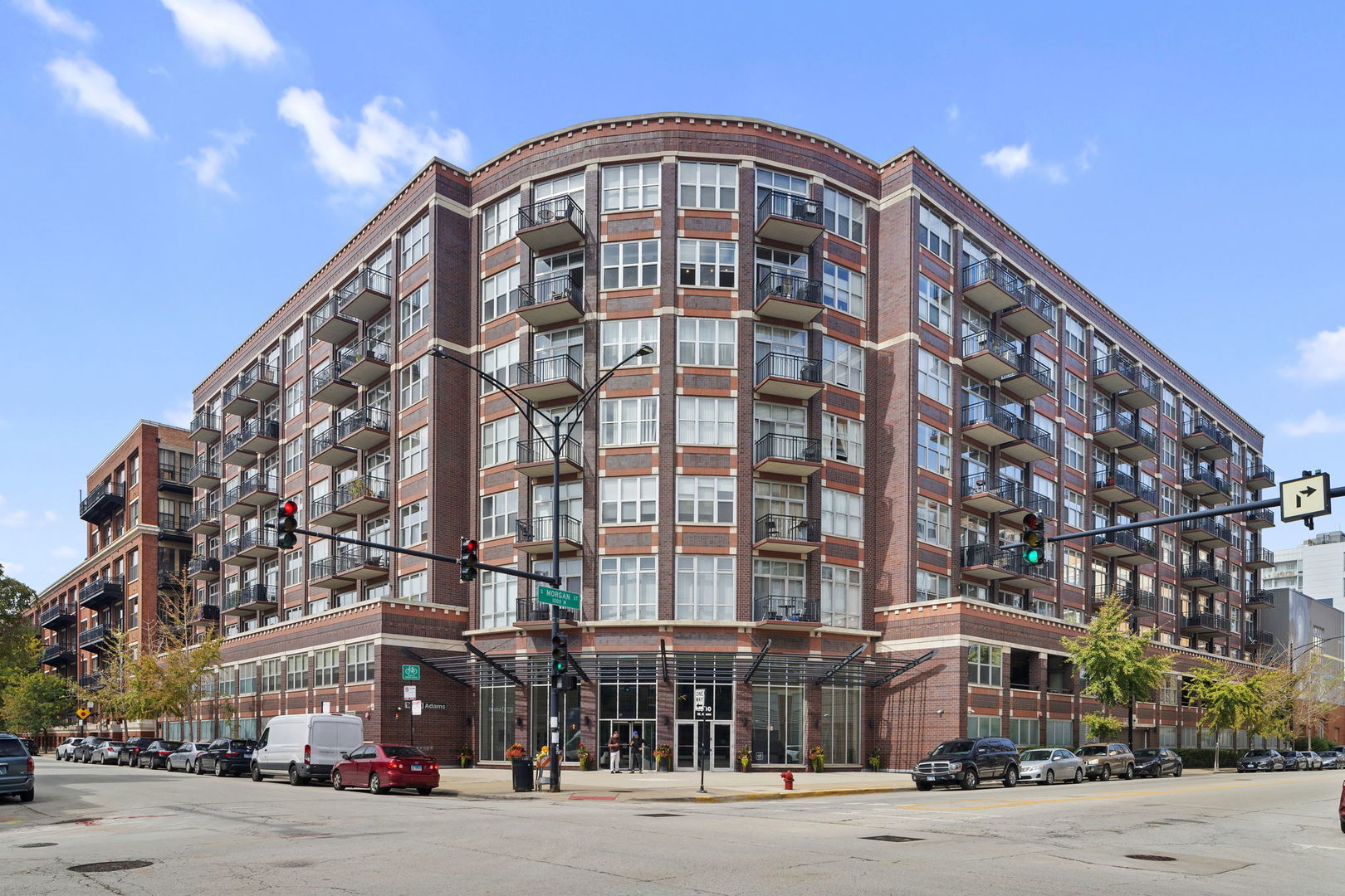 Don't miss this rare opportunity to own a spacious 2 bedroom, 1 bathroom condo in the desirable West Loop neighborhood! This stunning unit boasts 1,200SF of living space, hardwood floors throughout, and a large, covered terrace with access from the living room or the den. The master bedroom is huge and features an office/den WFH area, a custom closet, and a renovated bathroom with a double sink vanity. The second bedroom has full walls to the ceiling for privacy. The kitchen is modern and sleek, with white cabinets, light granite countertops, and stainless steel appliances, HVAC system: 2 years old.  The unit also comes with an indoor garage parking spot and a private storage room, both included in the price. You'll love living in the 1000 W Adams building, a full amenity building with a rooftop deck, a courtyard, a business center, a fitness center, a dry cleaner, a bike room, an electric car charging station, and 24hr door staff. You'll be close to everything you need, West Loop business/tech district, from Madison St, Mary Bartelme Park, Target, Mariano's, Whole Foods, to the Morgan and UIC Halsted 'L' stops and the famous Restaurant Row on Randolph.