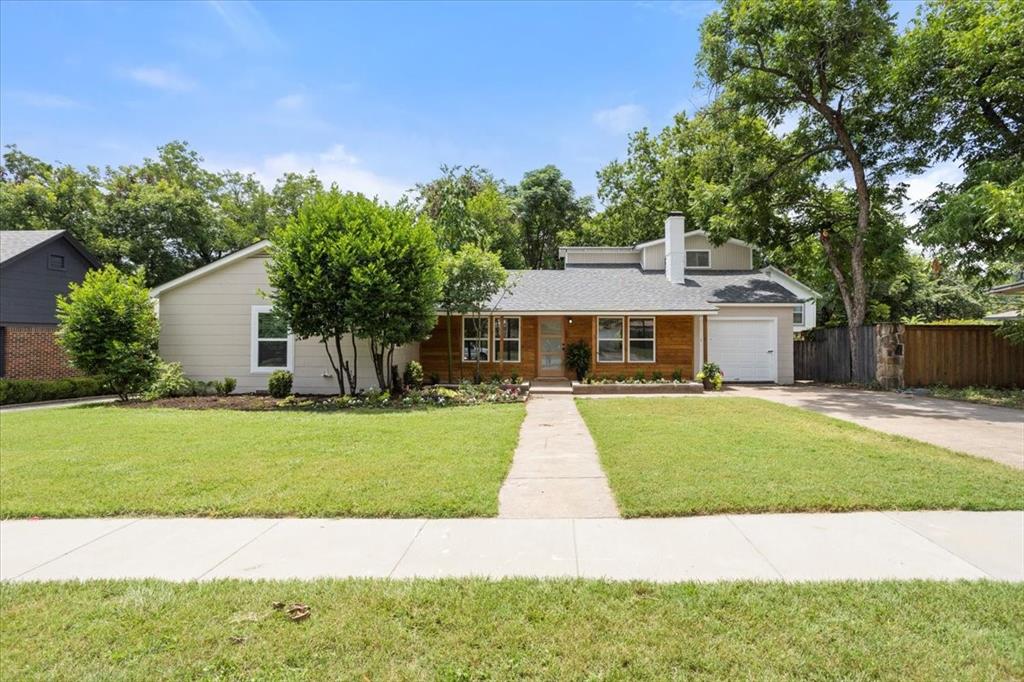 This wonderful home in one of Fort Worth's finest historic neighborhoods has been completely transformed by blending the charm of yesteryear with contemporary beauty and modern day conveniences. Upon entry, you are welcomed with new hardwood floors and tons of natural light. The island kitchen opens onto a comfortable living space with gas fireplace and views onto an open patio and expansive backyard. Adding to the open concept is a wide hallway leading to a beautifully remodeled bathroom, two bedrooms, and an expansive primary bedroom, complete with private bathroom with his and her sinks and elegant glass, walk in shower. Opposite from the bedrooms and adjacent to the living space is an inviting flex space ideal for a game or playroom, craft room, office space or a spacious utility room. An additional bonus to this fantastic property is a separate apartment over the garage with a private exterior entrance. Perfect for additional income as a rental or as guest quarters as this space is complete with a kitchenet, full bath and additional storage. There are tons of opportunities with this property. Additional features of this wonderfully remodeled property are new stainless steel appliances in the primary kitchen, new HVAC system and hot water heater, new roof, new plumbing, new windows, and the list goes on.