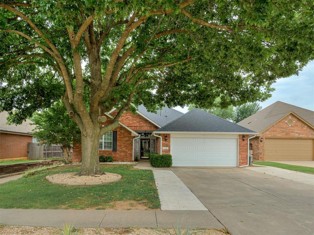Welcome to Cambridge—one of Norman's most sought-after neighborhoods! This beautifully maintained home backs to the community greenbelt, offering added privacy and peaceful views from the backyard. Enjoy outdoor living with a pergola-covered patio, fire pit, and mounted outdoor TV, creating the perfect space for relaxing or entertaining.Inside, you'll find numerous updates throughout the home, including a remodeled primary suite featuring a frameless glass shower, quartz countertops, updated sinks, faucets, lighting, and cabinet hardware. The guest bathroom has also been updated with a new countertop, sink, and faucet. Additional improvements include updated fireplace tile with remote-start gas fireplace, new blinds, updated dining room light fixture, and a Bosch dishwasher.Major mechanical upgrades provide peace of mind, including a recently installed Daikin R-32 HVAC system and a Senville mini-split system in the garage. The home is equipped with Class 4 impact-resistant shingles, insulated garage doors, a newer Chamberlain garage door opener, and an in-ground storm shelter located in the garage. The widened driveway provides additional parking and improved curb appeal.One secondary bedroom features engineered wood flooring, while another includes a Murphy bed that can remain with the home.Cambridge residents enjoy access to a stocked neighborhood lake, scenic walking trails, abundant green space, and close proximity to a city park with playgrounds, soccer fields, and recreational amenities. Conveniently located near shopping, dining, schools, and the University of Oklahoma, this move-in-ready home offers an exceptional combination of comfort, updates, and location.