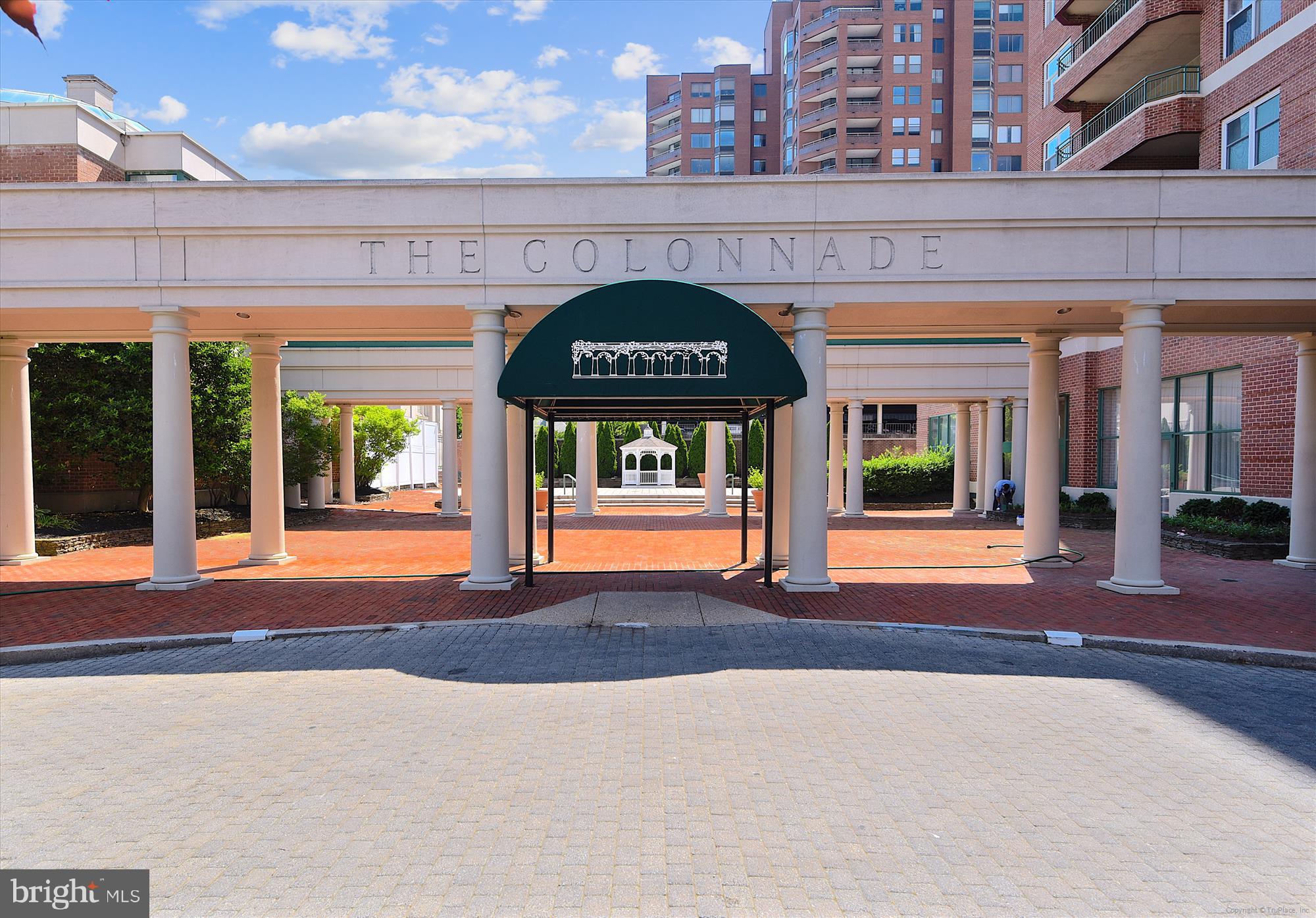 Experience the epitome of luxury living in this stunning 2-bedroom, 2-bathroom residence at the prestigious Residences at the Colonnade, nestled within the sought-after Tuscany-Canterbury community,  across from Johns Hopkins University Homewood Field. Spanning 1,494 square feet, this contemporary high-rise unit boasts exquisite marble and ceramic tile flooring, complemented by plush carpeting that invites comfort and elegance. Step into a world of sophistication with a thoughtfully designed floor plan that features a formal dining room and an inviting breakfast area, perfect for entertaining. The gourmet kitchen is a chef's dream, equipped with high-end appliances including a built-in microwave, self-cleaning oven, and a sleek cooktop. Upgraded countertops and a spacious pantry enhance both functionality and style. Retreat to the primary suite, where a luxurious soaking tub and a stall shower await, alongside generous walk-in closets that cater to your storage needs. Enjoy breathtaking panoramic city views from your private oasis, creating a serene backdrop for your daily life. This residence offers unparalleled amenities, including 24-hour security, front desk, doorman,  concierge services, and an exercise room, ensuring a lifestyle of convenience and peace of mind. With two assigned parking spaces in a secure garage and additional storage options, every detail has been meticulously considered. Indulge in the exclusive lifestyle that awaits you in this exceptional property, where luxury meets comfort in every corner. Don't miss your chance to call this exquisite residence home!