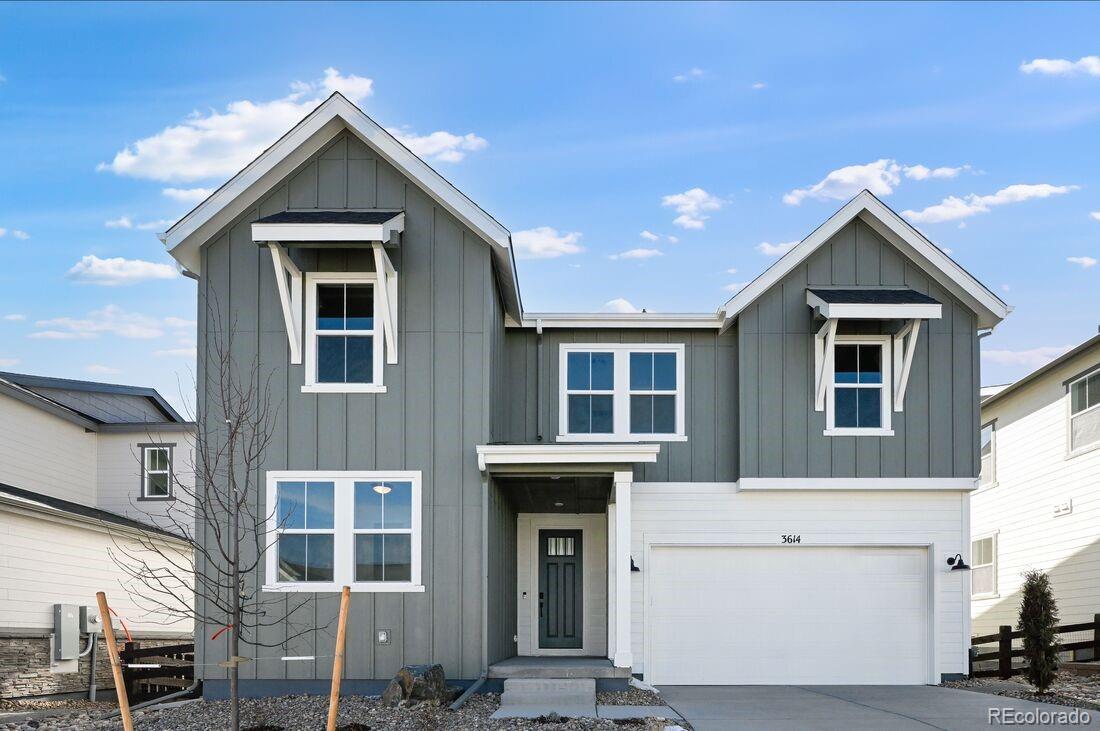 What's Special: Greenbelt View | 1st Floor Guest Bedroom | Backs to Open Space.New Construction - Ready Now! Built by America's Most Trusted Homebuilder. Welcome to the Windsor at 3614 Recess Lane in Macanta! This spacious home offers an open layout designed for modern living. A welcoming foyer leads into a two-story great room and an expansive kitchen with a center island, walk-in pantry, and casual dining area. The main floor also includes a secondary bedroom with a nearby full bath and a versatile flex room off the garage entry. Upstairs, you’ll find three secondary bedrooms, a cozy loft, and a convenient laundry room. The private primary suite features a large walk-in closet and a bath with dual sinks, a roomy shower, and stylish finishes. Need more space? Transform the unfinished basement to fit your lifestyle. At Macanta in Castle Rock, enjoy over 1,000 acres of open space, scenic trails, and The Spoke amenity center with a fitness studio, pools, and co-working spaces. You’re just minutes from I-25 and close to everything, including E-470, the DTC, and downtown Denver. Additional highlights include: walkout unfinished basement, a covered back deck, main floor bedroom with access to a full bathroom, gourmet kitchen, and a modern fireplace in the great room. MLS#6000780
