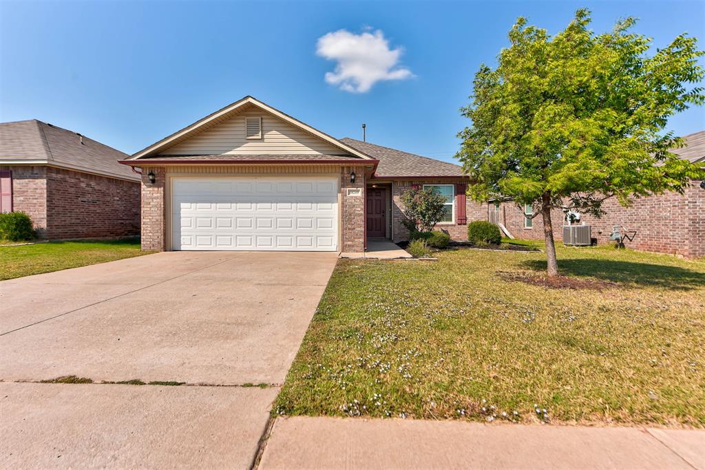 Friendly neighborhood where every neighbor exudes pride of ownership. LOCATION PERFECTION!  Bike to Chisholm Creek with all the BEST shopping, eateries, and FUN! The new YMCA being built is just down the street.  Updates include new flooring throughout, ceiling fan installed in the primary bedroom, and fresh paint throughout the home.This home offers plenty of space in the living room and a functional design.  Starting with an appealing front yard that catches your attention. The kitchen in this home is laid out with cooking in mind! The primary and spare bedrooms will accommodate just about any furniture you need and have plenty of storage. To top it all off this home has a covered back patio for entertaining or to escape. Welcome home!