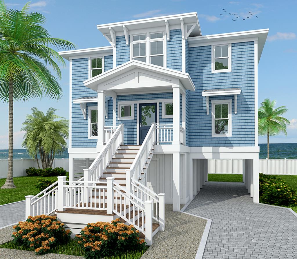 Take a moment to stop and look at the pictures of the Motts Channel 2. Beautiful isn't it? It could be yours. Two perfect levels of living space & a heated mudroom on the ground floor offering over 2,000 sq ft of living space. Make your way up to the first floor and you will be greeted by two nicely sized bedrooms including the primary bedroom with a walk-in closet and en-suite bathroom. The second bedroom also has it's own bathroom. Perfect for guests. Venture up to the second level and you will find a 3rd bedroom with a walk-in closet, a 3rd full bathroom and huge living room that is open to the dining room & kitchen. Perfect for entertaining. The outdoor living spaces include a covered front porch and 2 covered decks. Taxes are based on assessed value of land only.