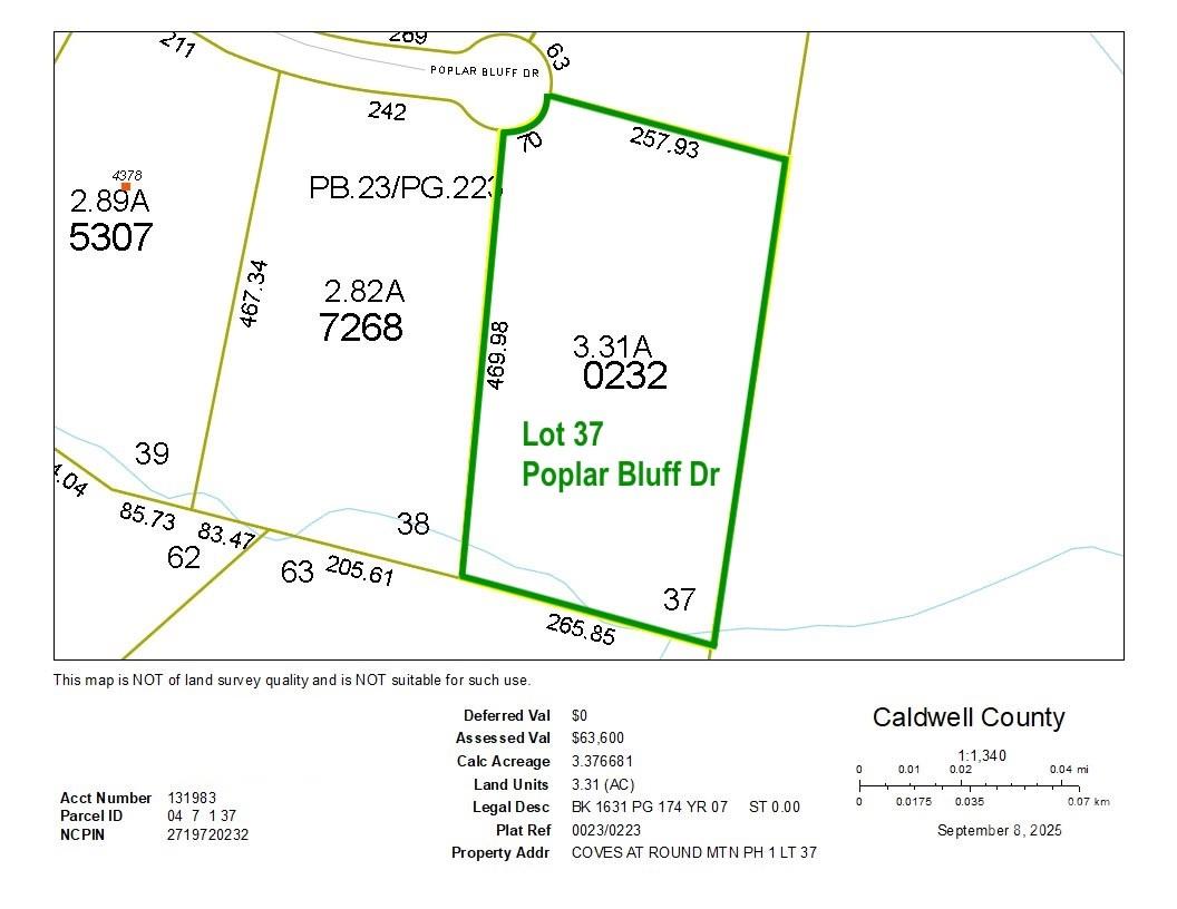 3.31 acres, Lot 37 Poplar Bluff Drive SE 37