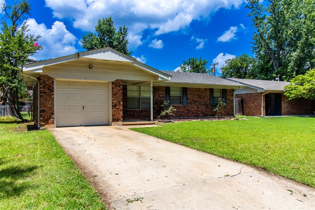 Very well kept home half a mile from campus. 3 bedroom, 1.5 bath with LVP flooring, new paint, crown molding. One car attached garage and oversized backyard.
