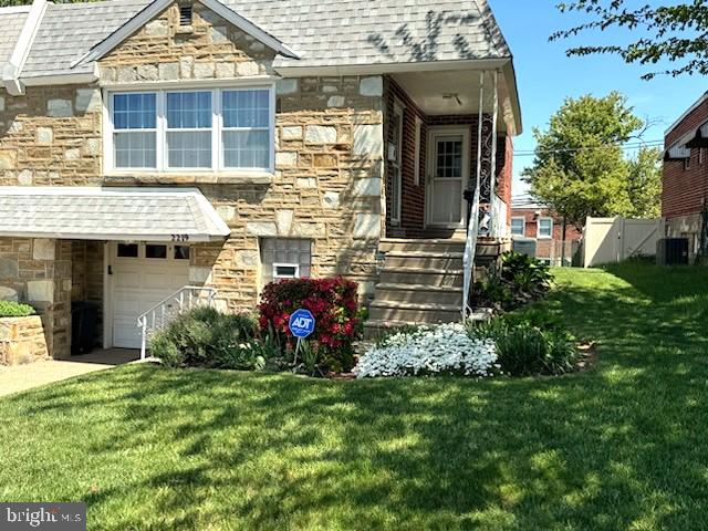 Stop looking & start packing!!! Highly desirable twin raised rancher is ready for you to move right in. This home starts with a nicely landscaped front yard, front driveway w/1-car garage + entrance to basement area & side covered patio/porch area. The main floor gives you 2 entrances (one into the LR & one into the kitchen) a nice size LR, Dining area & an updated Kitchen w/granite counters & c/t backsplash. Follow the 3steps up & you will find the main bdrm w/3pc c/t bth, 2 addtl bdrms, 3pc c/t hall bth & double hall closet. All bdrms have nice size closets & ceiling fans. The lower level is a finished family room w/sliders leading out to the rear patio & lg rear fenced yard. Also on this level is a summer kitchen, 3pc full bth & separate utility rm w/laundry area. In addition, this fabulous home features newer updated windows & doors, central air + hardwood under carpets. Super well maintained home!!! Only thing left to do is Unpack & Relax!!!