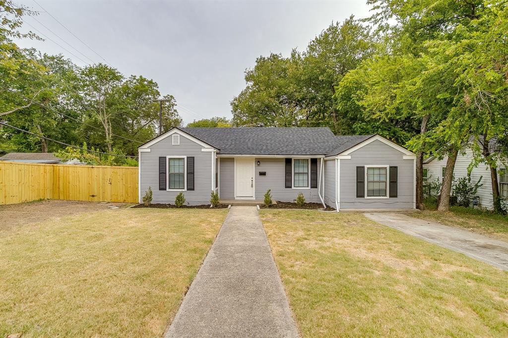Renovated 3 bedroom, 1 bath home located in Ridglea West. Updated exterior, full privacy fence, Fresh paint, new carpet, laminate floors. Move in ready. Large backyard perfect for pets, family or friends get togethers. Located close to schools, shoping and dining. About 5 minutes from Lockheed Martin and about 15 minutes from downtown Fort Worth. This home would make a great investment or first home.
