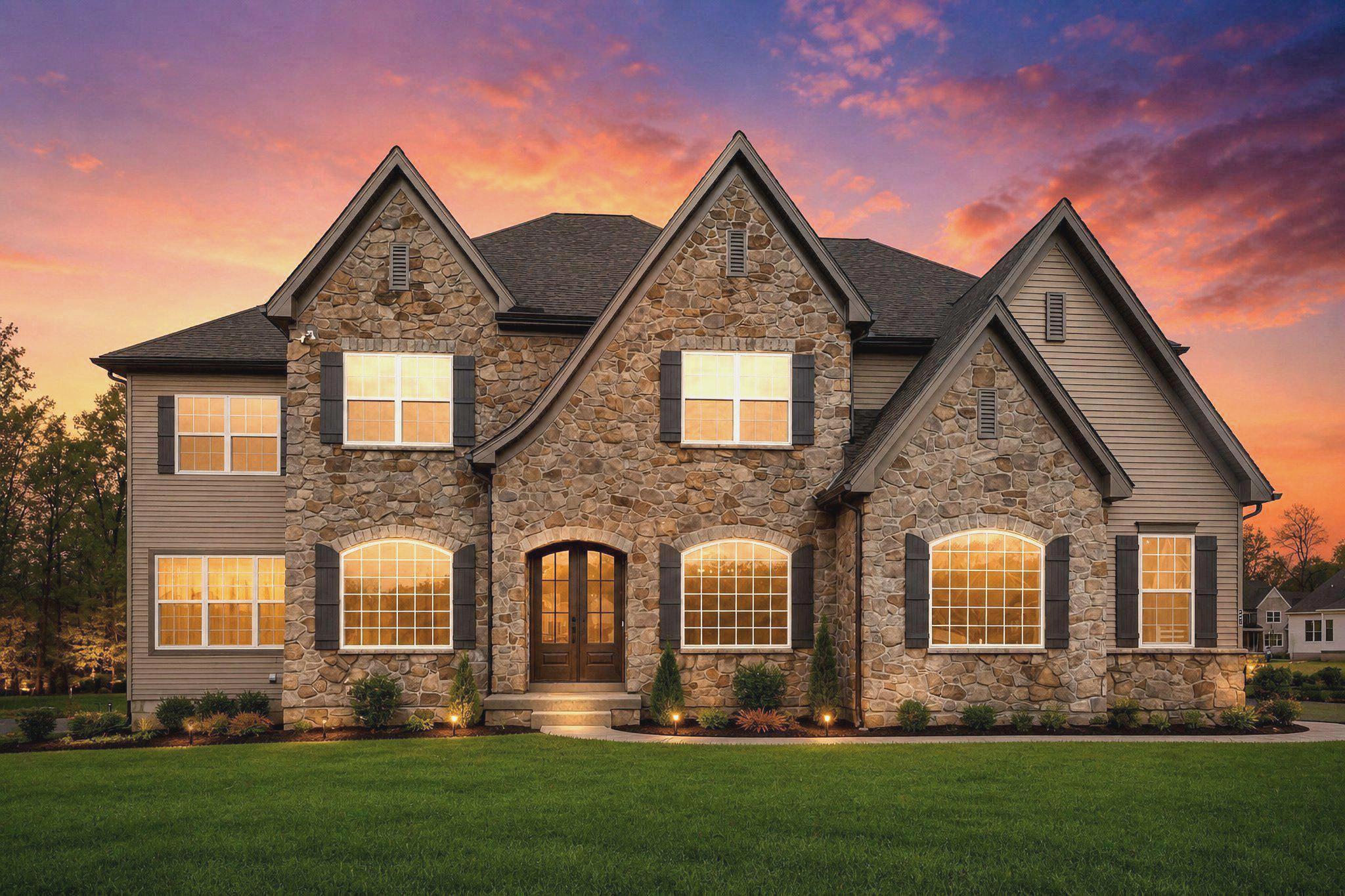 New Price- Great Value...Nestled on a premium 0.35-acre lot in the prestigious Trails at Marsh Creek community, this exceptional Semi-Custom , Multi-Generational 5-bedroom, 5.5-bath luxury home blends timeless craftsmanship with modern elegance. Built in 2026 and loaded with over $400K in upgrades, this expanded Devonshire model offers refined living in the award-winning Downingtown Area School District and STEM Academy. From the moment you enter, you’ll notice the soaring 10-foot ceilings, designer lighting, luxury flooring, and thoughtfully designed open layout created for both everyday living and upscale entertaining. The gourmet chef’s kitchen is the heart of the home, featuring premium appliances, double ovens, a gas cooktop with custom hood, quartz countertops, farmhouse sink, expansive cabinetry, under-cabinet lighting, and an oversized breakfast area that flows seamlessly into the dramatic two-story family room with fireplace and walls of windows overlooking serene wooded views. The spacious main level also includes a sunroom, formal dining room, butler pantry with wet bar, and a private guest suite perfect for multigenerational living. Upstairs, the luxurious primary suite offers three walk-in closets and a spa-inspired bath complete with a soaking tub and oversized glass shower. Additional bedrooms feature well-appointed en-suite and Jack-and-Jill baths, plus a flexible bonus room ideal for a home office or playroom or bedroom. The walk-up basement already includes a full bathroom and offers a partially finished layout with abundant additional space ready for your vision — whether creating a home theater, fitness studio, game room, guest retreat, or extended entertaining area. Endless possibilities await the next homeowner. Outside, enjoy peaceful evenings surrounded by mature trees and open space while benefiting from ample parking with an attached 2-car garage plus detached 1 car garage . Better than new construction without the wait — an extraordinary opportunity to own a truly turnkey luxury home in one of Chester County’s most sought-after communities.