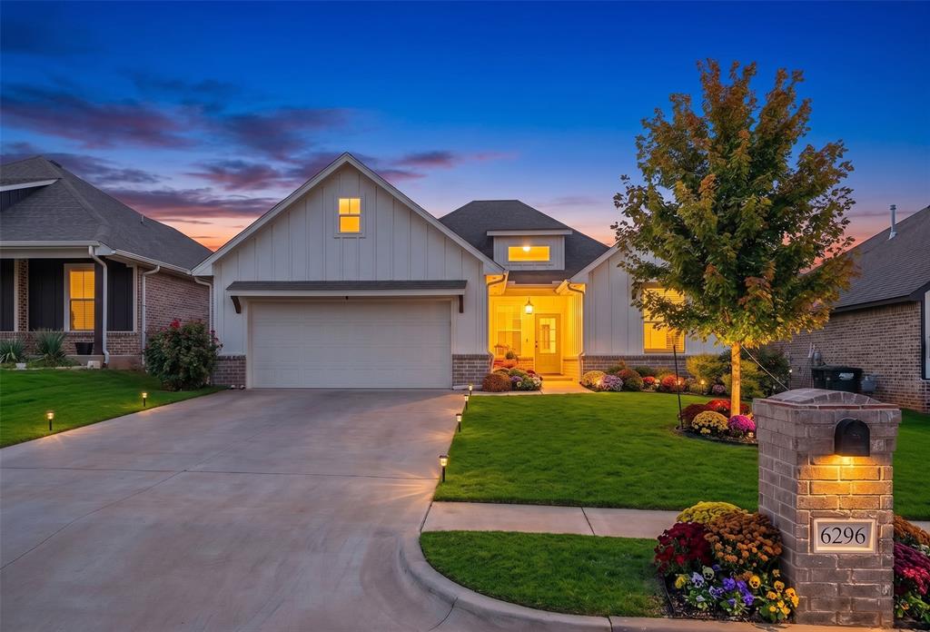 IKE NEW and beautifully crafted, this IMMACULATELY MAINTAINED home blends modern comfort with timeless Craftsman charm—all within the highly sought-after Deer Creek School District.Thoughtfully placed large windows fill every room with natural light, creating an airy, welcoming atmosphere from the moment you step inside. The spacious living room features a vaulted ceiling, cozy fireplace, and an effortless connection to the kitchen, making everyday living and entertaining feel seamless.The kitchen pairs style with function, offering a large gathering island, breakfast nook, walk-in pantry, and stainless steel appliances.The private primary suite is a true retreat, complete with a spa-inspired en-suite featuring double vanities, a soaker tub, a doorless walk-in shower, and a generous closet that conveniently connects to the laundry room.A flexible 4th bedroom serves perfectly as a home office, playroom, or guest space. Additional features include an inside utility room, 2-car garage, and a covered back patio overlooking a peaceful pasture—your own serene backdrop for morning coffee, quiet evenings, and watching deer wander by.Call for your private showing today. *Landscaping is virtual staging*