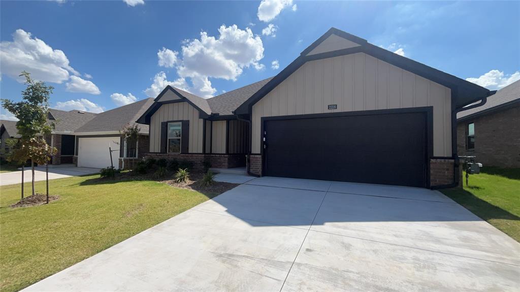 **LIMITED TIME LEASING SPECIAL: 2nd FULL month's RENT FREE with approved application for a lease ending in the month's of April, May, and June of 2028 leases only. MUST APPLY NO LATER THAN 10/01/26**This brand new 3-bedroom, 2-bath home in Edmond, OK offers comfortable living with practical features. The interior includes ceiling fans throughout to help maintain airflow, while the fenced backyard provides a private outdoor area. A covered patio expands outdoor living options regardless of weather. The property also includes a garage storm shelter for added safety and access to community amenities such as a park and centralized mailboxes. Pets case by case.Tenants responsible for refrigerator, washer and dryer.Range, dishwasher and microwave are included.All residents are enrolled in the Resident Benefits Package (RBP) for $45.00/month which includes renters' insurance, credit building to help boost your credit score with timely rent payments, $1M Identity Protection, HVAC air filter delivery (for applicable properties), our best-in-class resident rewards program, and more! If you already have renter’s insurance, upon acceptance that it meets all lease requirements, the RBP would be $31.05/month. More details upon application.