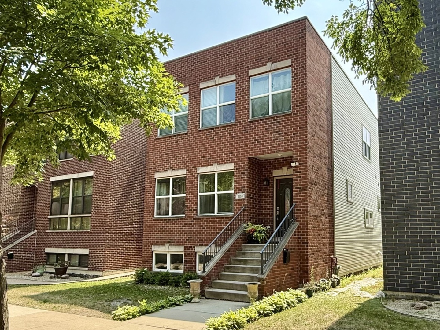 MUCH DESIRED LOCATION & EXCELLENTLY PRICED for one of the newer construction two-story brick homes in the West Ridge neighborhood! This lovely home offers 3100 sq ft of refined finishes and timeless appeal. The home boast versatile and stylish spaces with recessed lighting. The main level features a fireplace to warm your colder months, designer kitchen with a large island, granite countertops, maple cabinets, hardwood floors, eat-in kitchen and stainless steel appliances. Complete second kitchen in the full finished lookout basement with gracious ceiling height and full bathroom provides an amazing family room, work from home arrangement or in-law living. The luxury primary suite includes a walk-in closet and a marble bathroom with a soaking tub, separate shower, and a double vanity. For added convenience, there are two washer and dryers---one on the second floor and one in the basement. The detached two-car garage adds everyday ease and practicality for city living with still yard to play and host. Located on a quiet no thru street for privacy and security, this home is kosher-ready, close to top-rated schools, parks, trails, dining, shopping, community centers and places of worship. Simply an amazing home in a fantastic location that's priced to sell!! A+